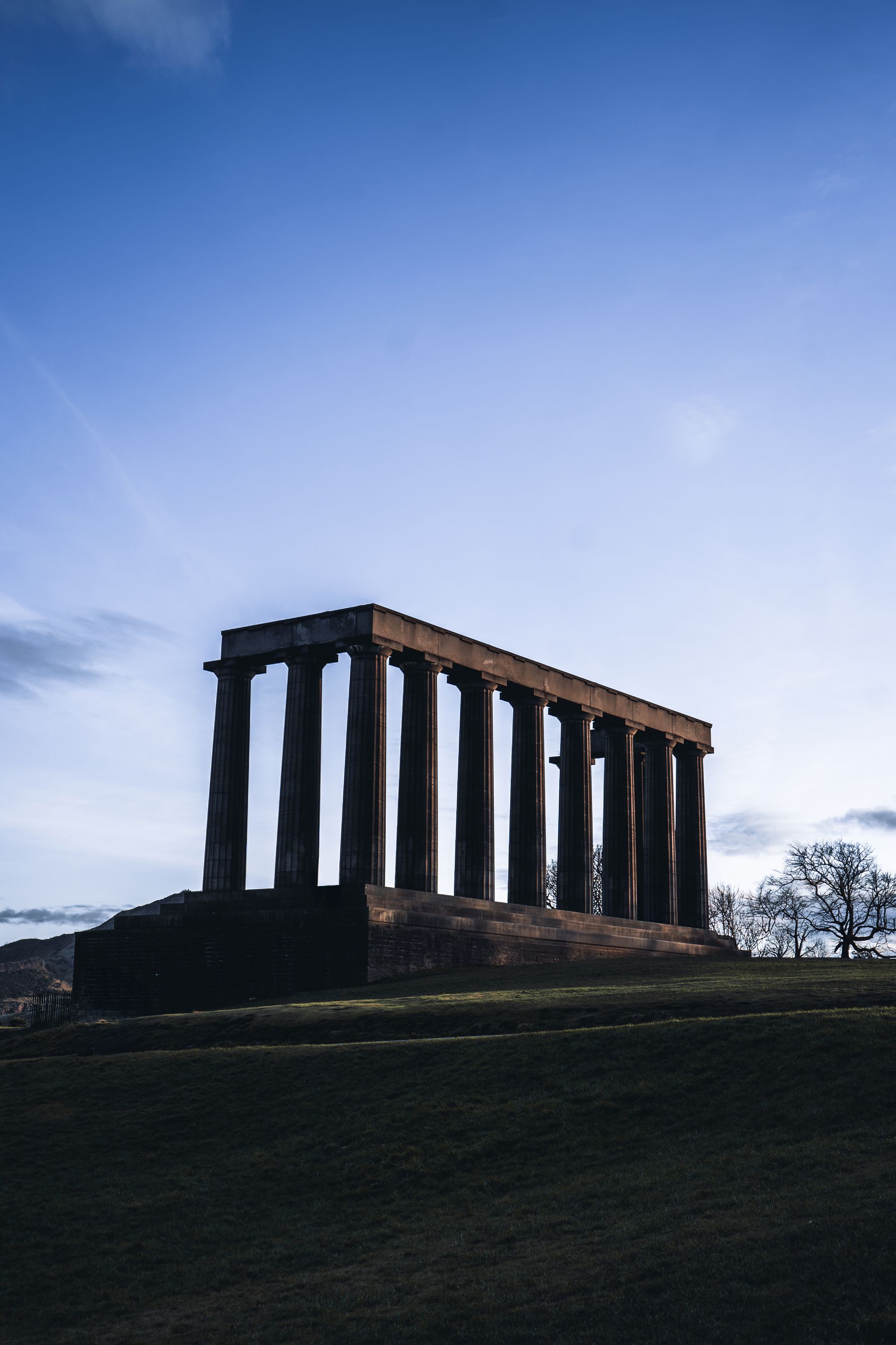 Calton Hill – The Silent Columns, fine art print från Edinburgh, Skottland