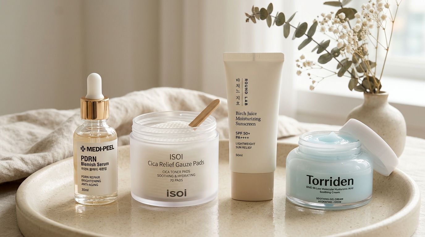 Olive Young Myeongdong flagship shopping essentials and PDRN serums