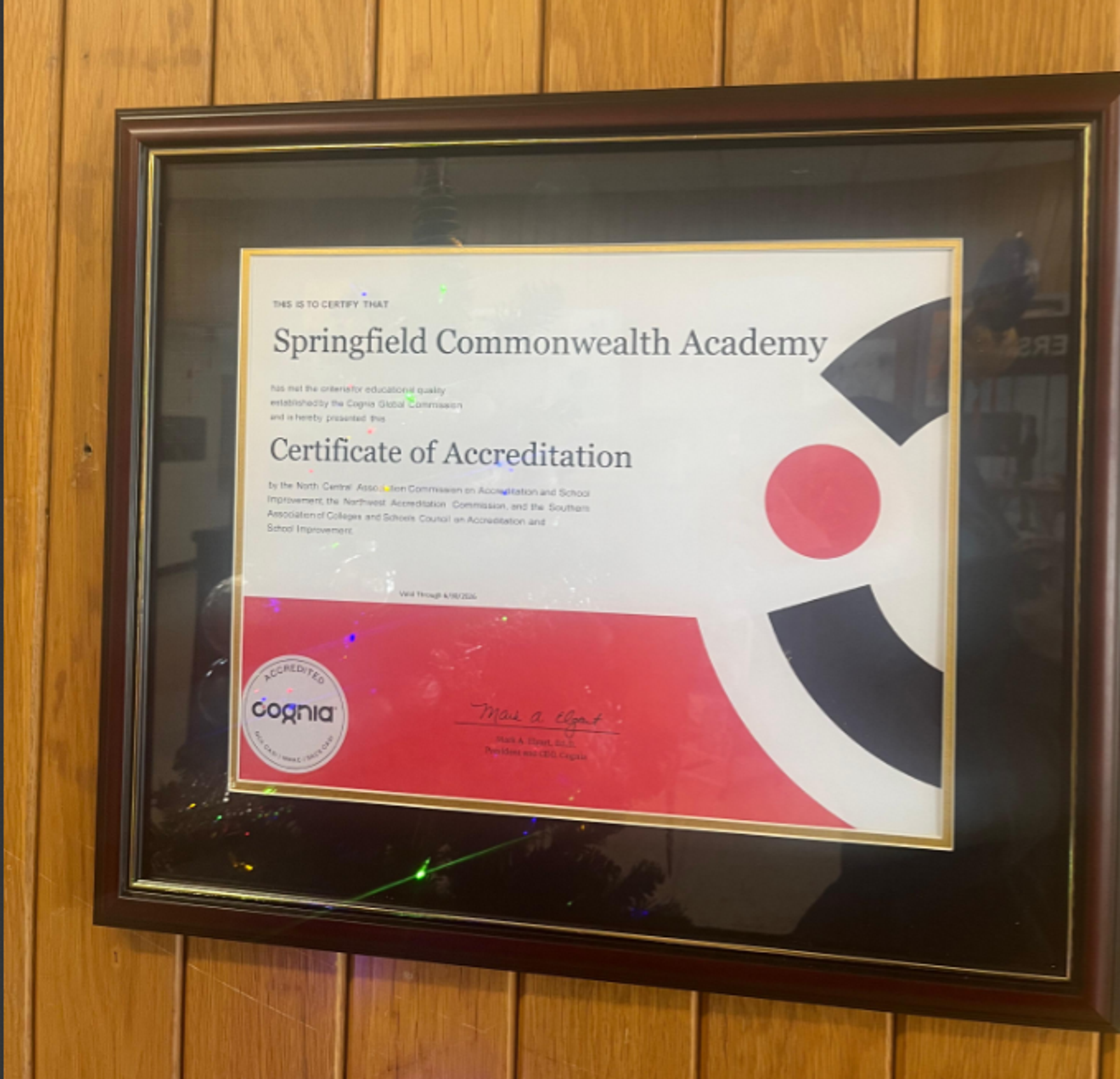 SCA School Achieves Prestigious Cognia Accreditation