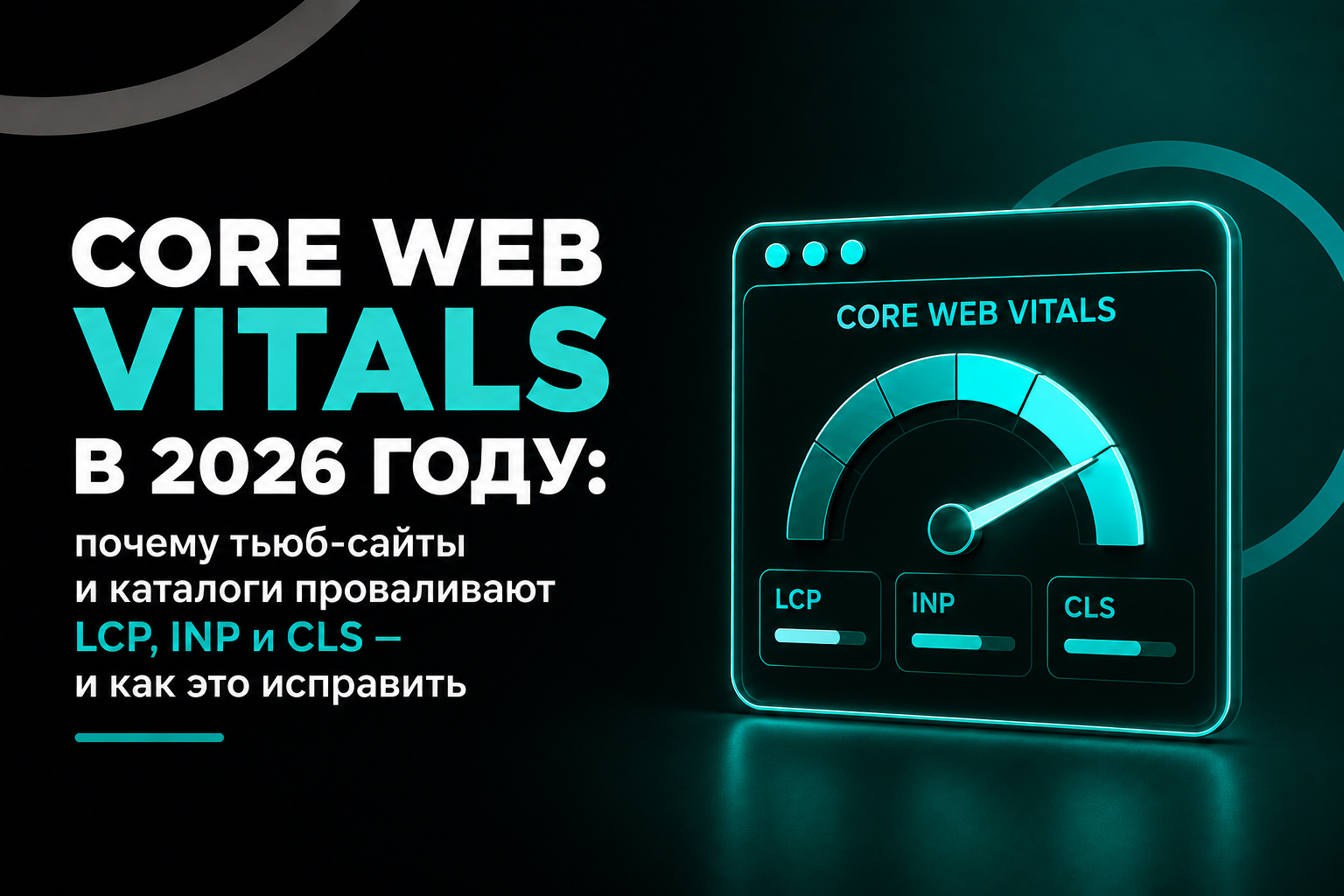 Core Web Vitals в 2026 году: почему тьюб-сайты и каталоги проваливают LCP, INP и CLS — и как это исправить