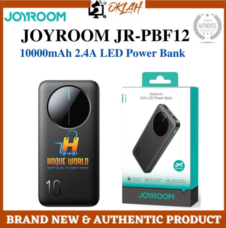Joyroom JR-PBF12 10000mAh 12W 2.4A LED Power Bank