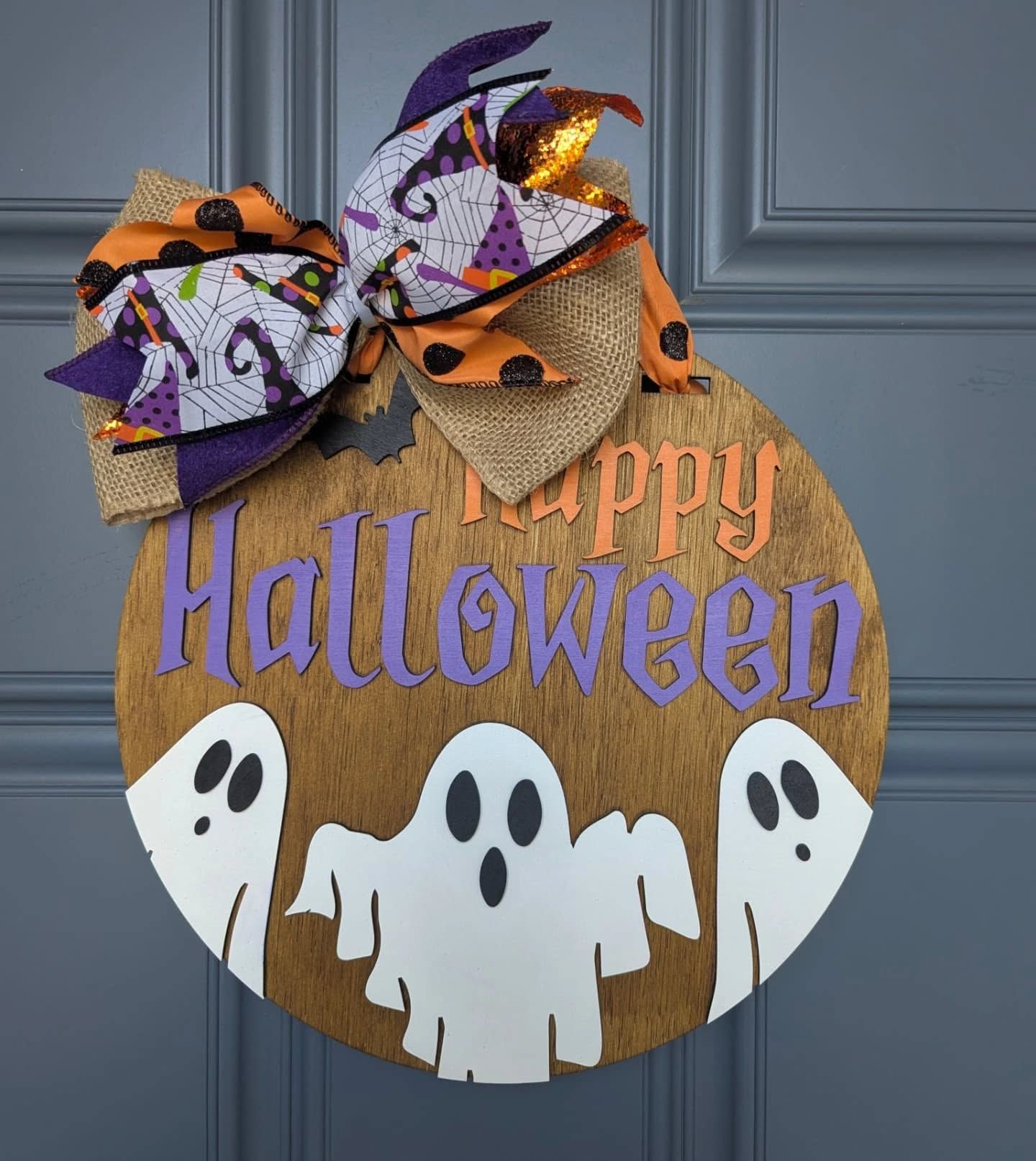 halloween ghost door decoration
