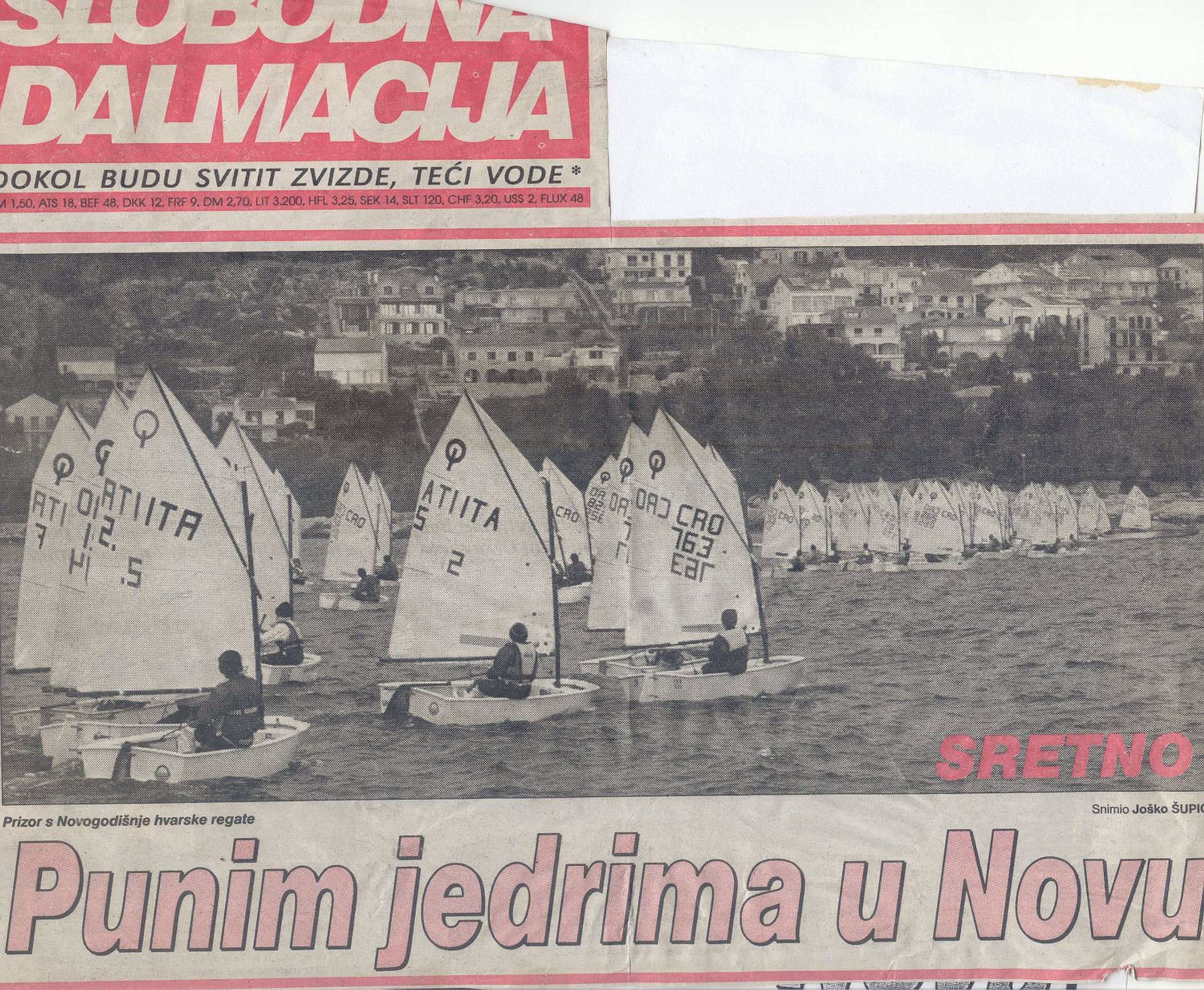 „Punim jedrima u Novu“ — Slobodna Dalmacija