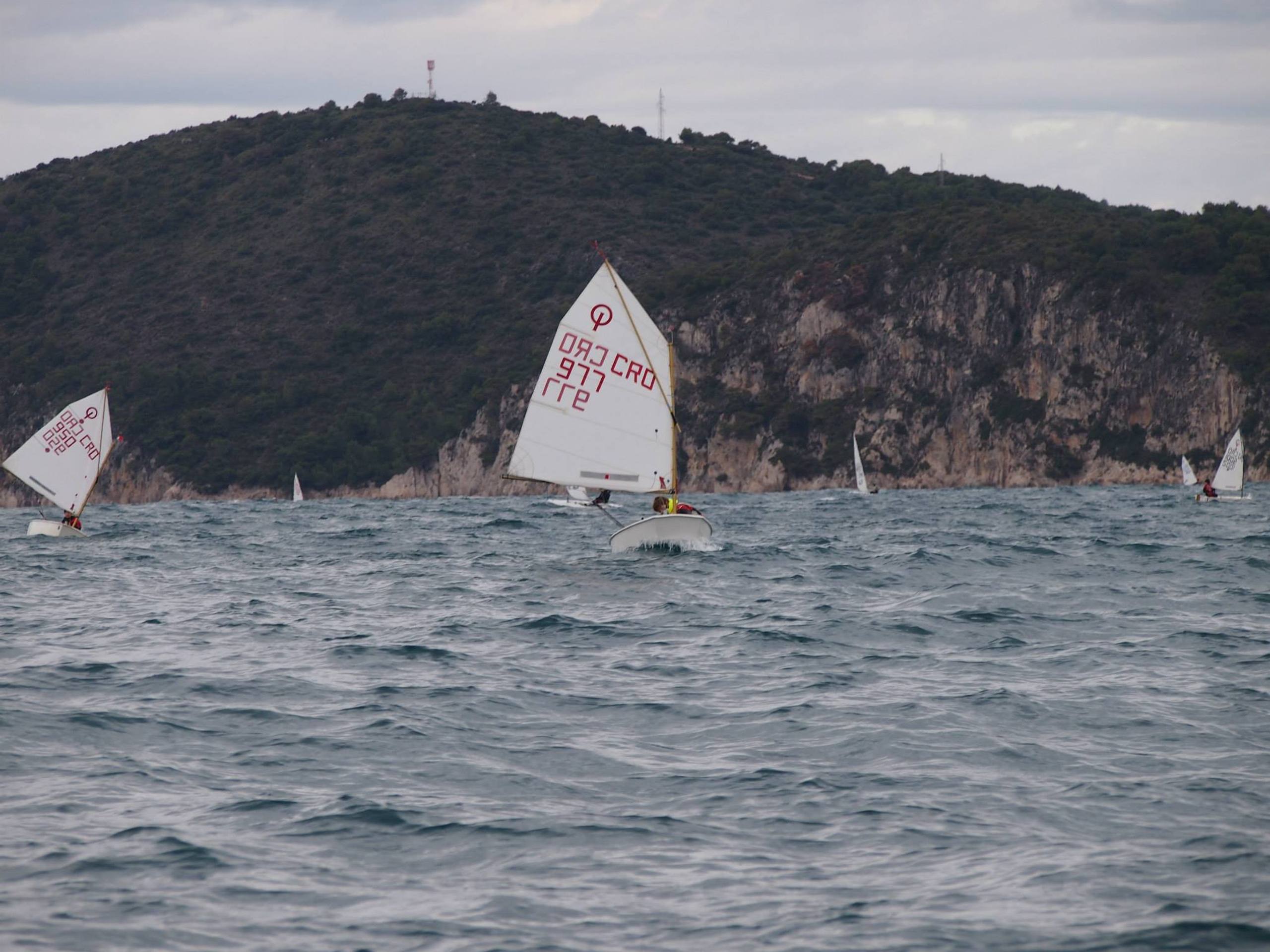 38. Međunarodna novogodišnja regata — Optimist, Hvar, prosinac 2014. — fotografija 4 od 57 (foto: Viktorija Nižetić)