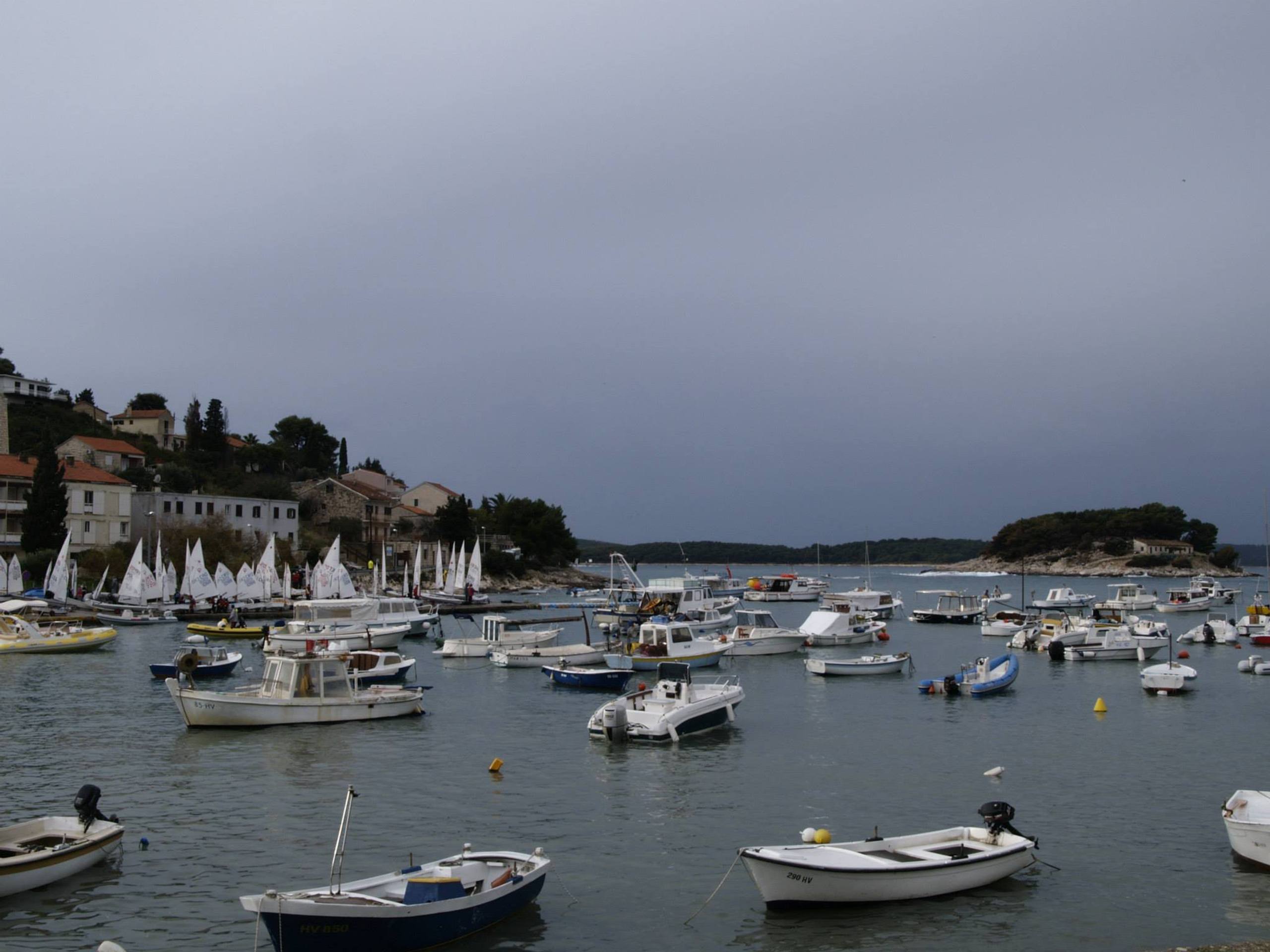 38. Međunarodna novogodišnja regata — Laser, Hvar, prosinac 2014. — fotografija 1 od 43 (foto: Zoran Jakšić Mrva)