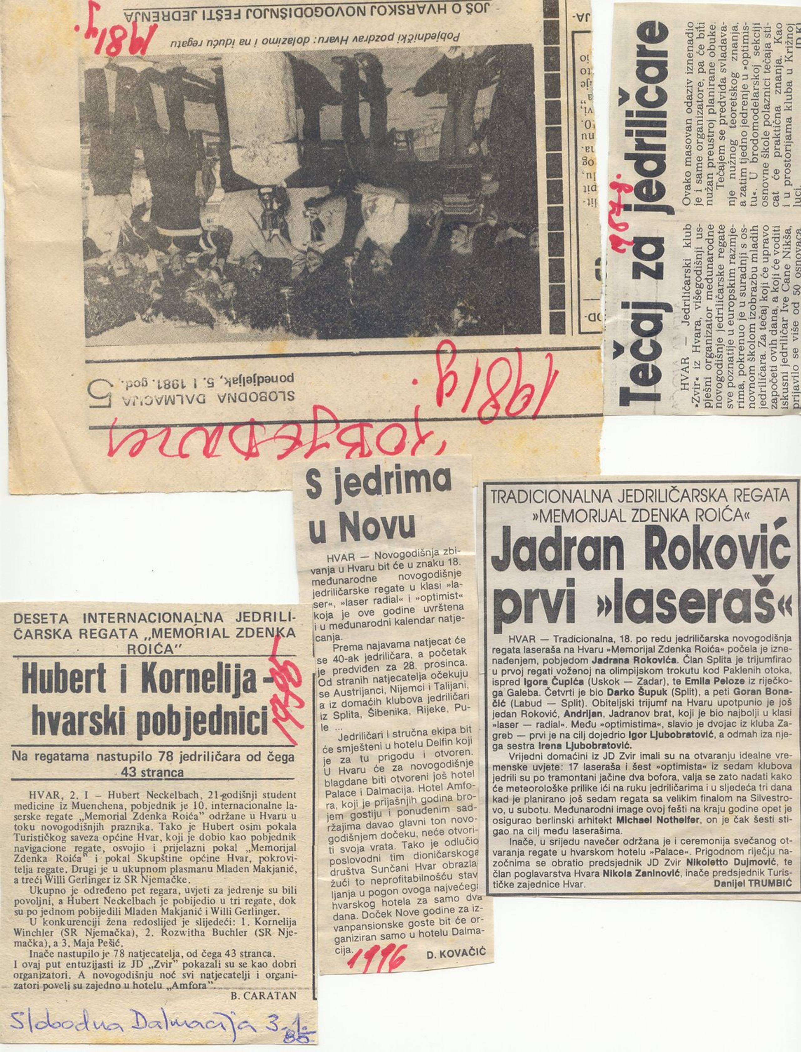 „Hubert i Kornelija — hvarski pobjednici“ (1988.)
