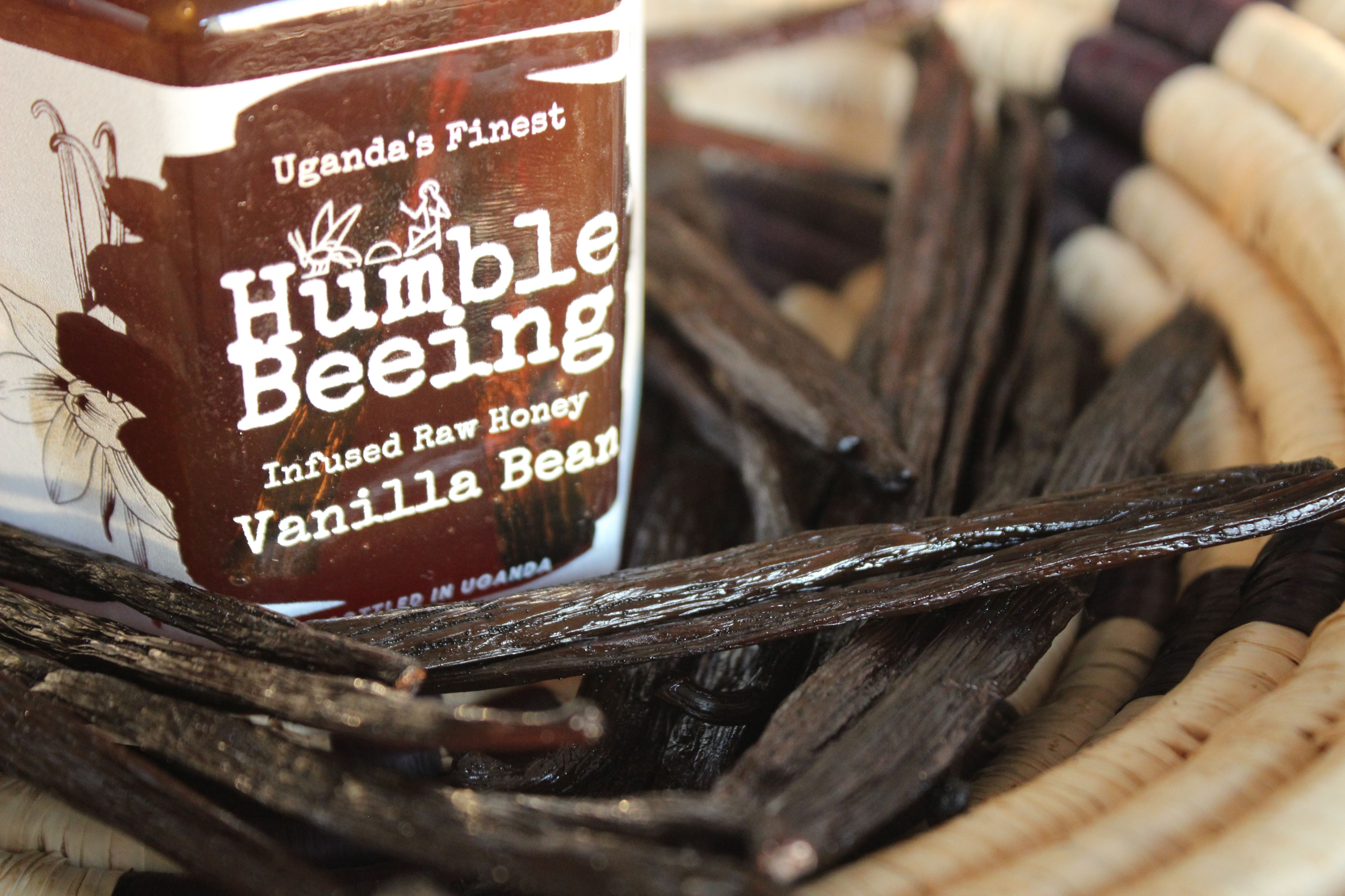 Creamy infused raw honey with shea blossom notes, pure honey from Uganda