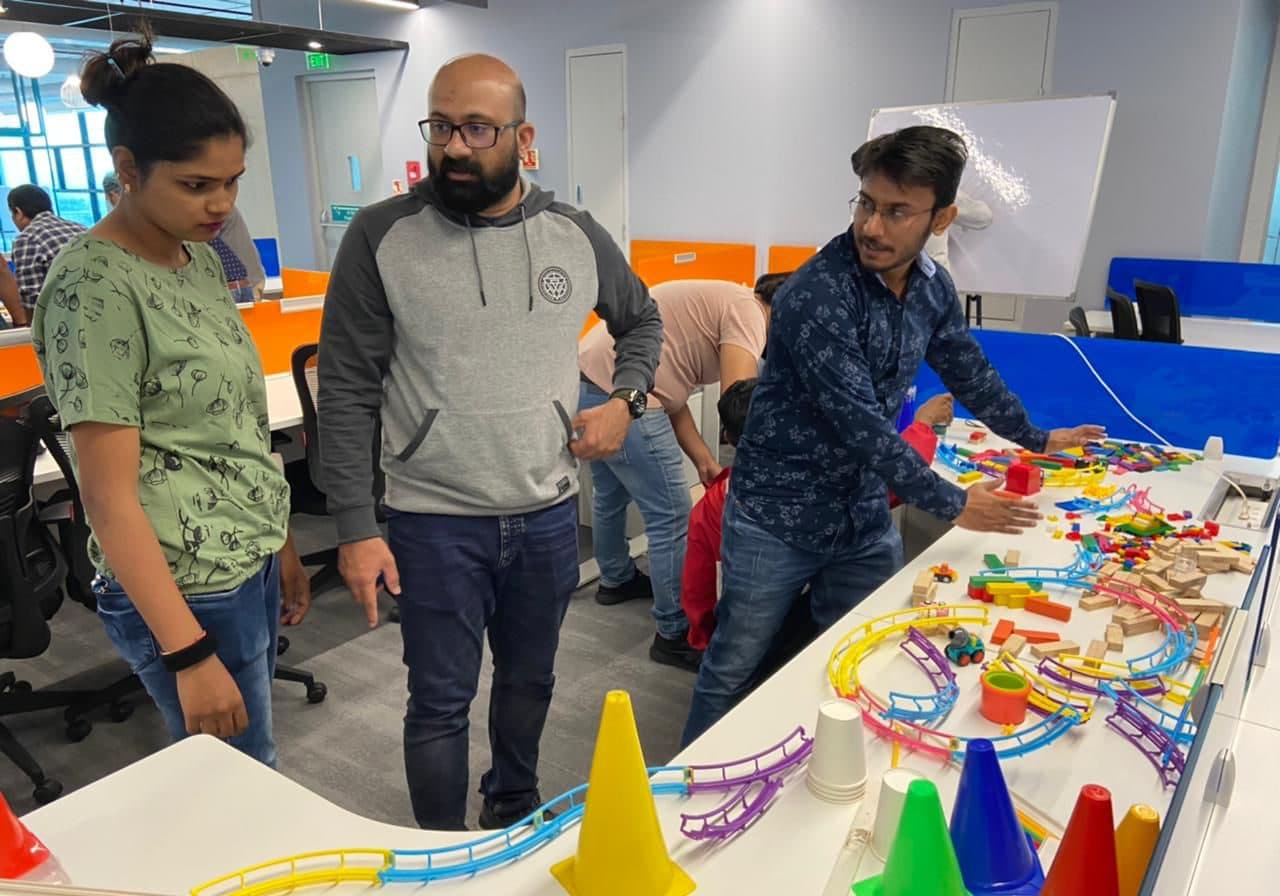 The Domino Challenge at Amazon, Hyderabad