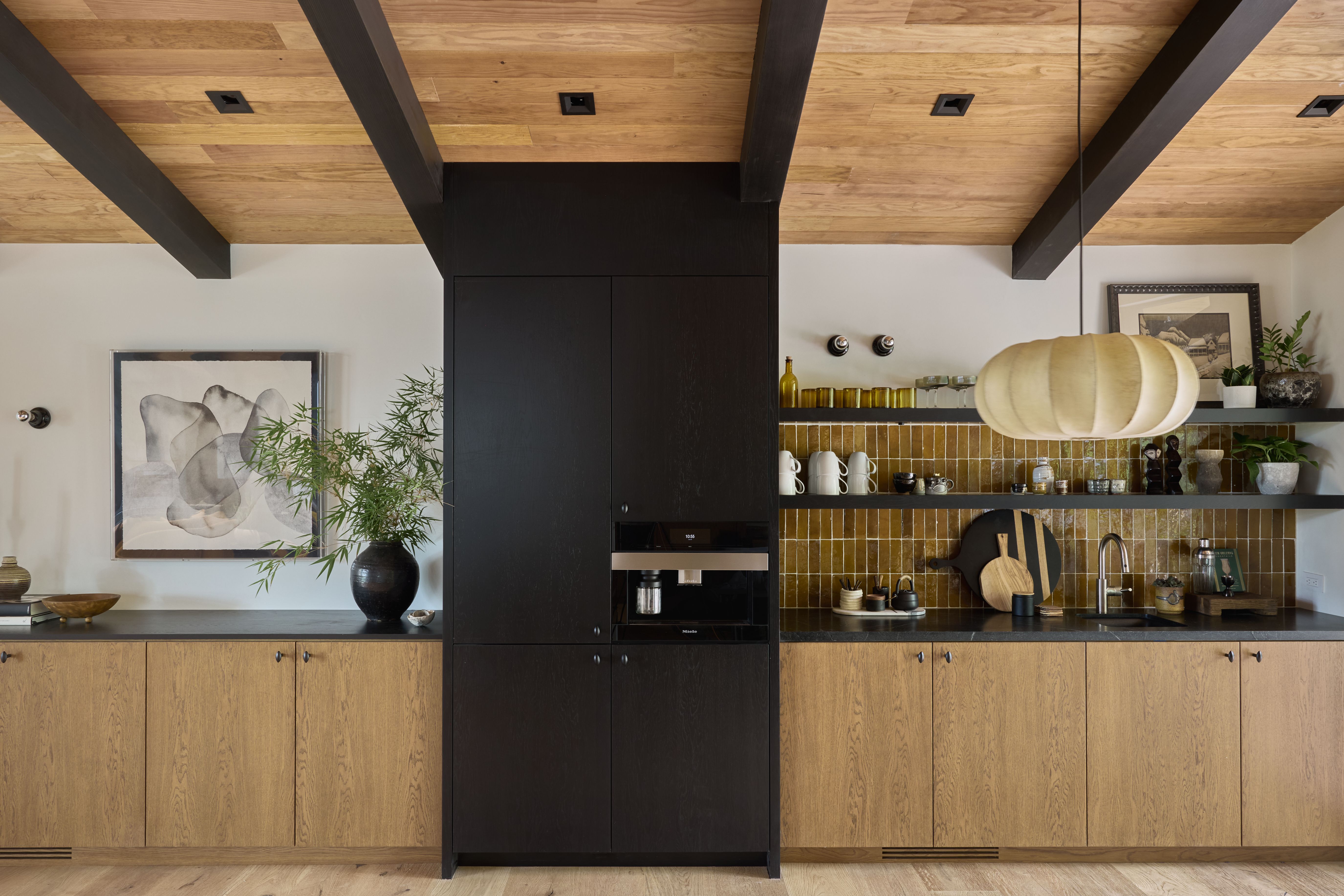 Oak cabinetry in Montecito