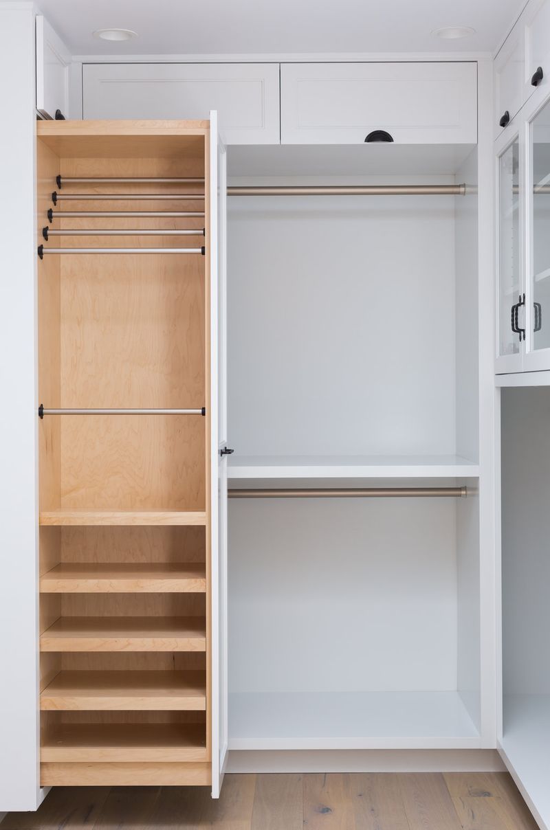 pull-out full height closet accessory