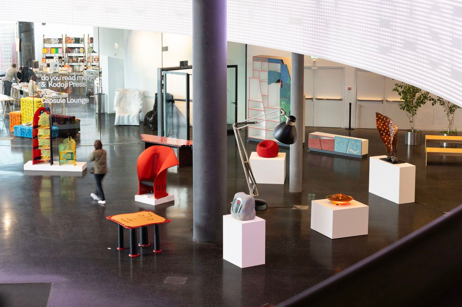 Gaetano Pesce tribute installation in the entrance hall of Design Miami/ Basel 2024, presented by Friedman Benda, Pulp Galerie and downtown+.