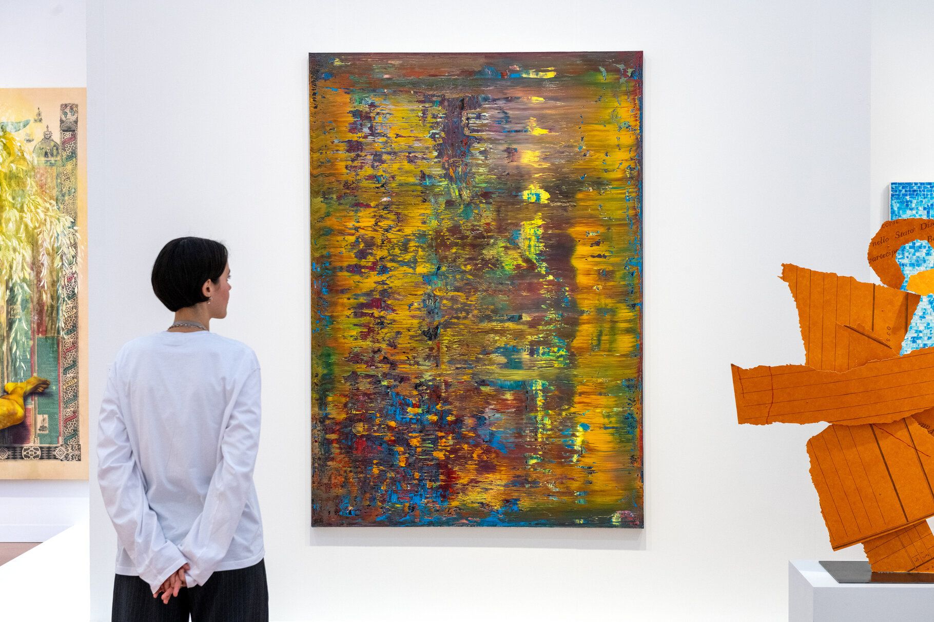 Gerhard Richter, installation view in Hauser & Wirth's booth at Art Basel Paris 2025.
