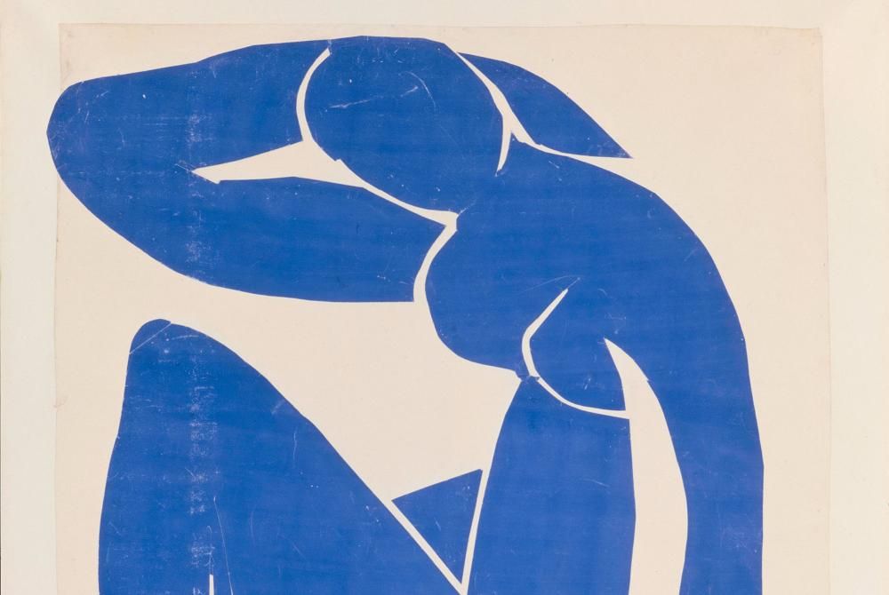 Henri Matisse, Nu bleu II, 1952, Centre Pompidou collection.