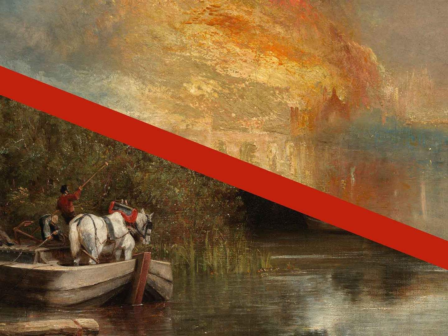 Detail from Turner and Constable exhibition banner at Tate Britain.