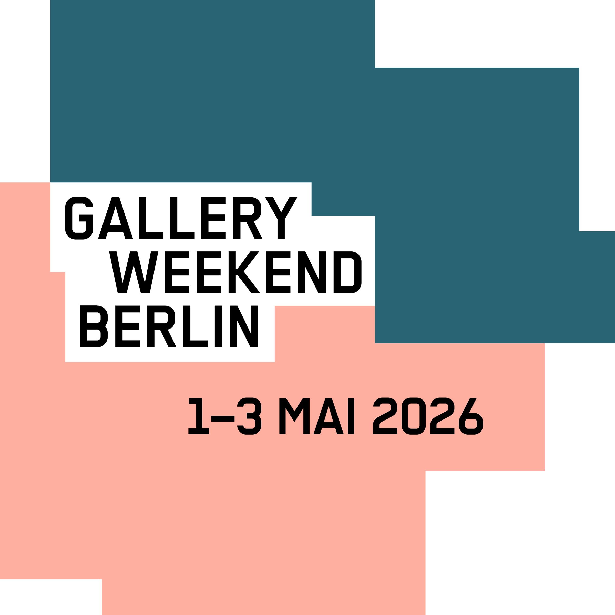 Official key visual for Gallery Weekend Berlin 2026.