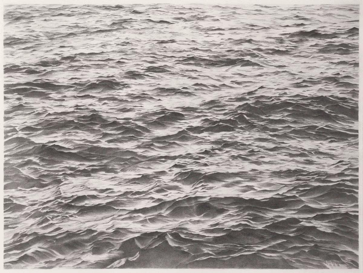 Installation view of the Vija Celmins retrospective at Fondation Beyeler, Riehen, 2025.
