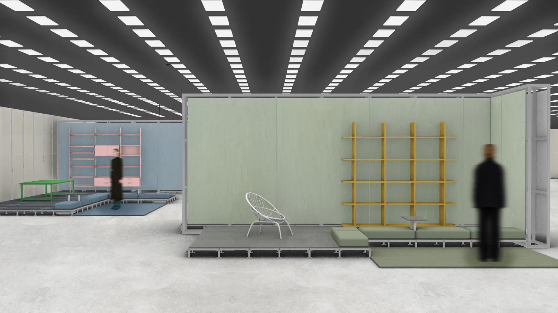 Installation view of Salone Raritas at the 64th Salone del Mobile, designed by Formafantasma.