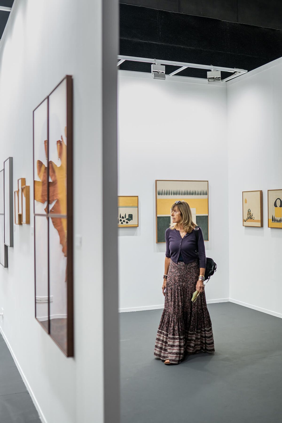 Installation view of the Bawwaba section at Art Dubai 2024.