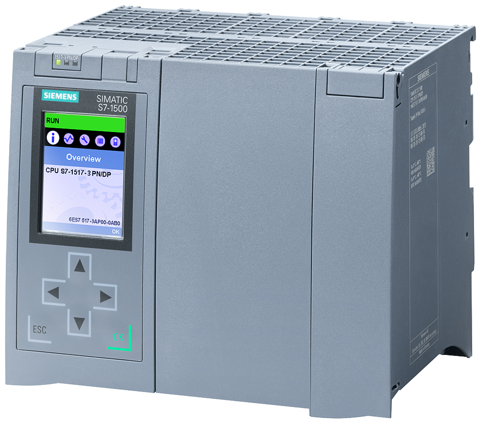 Siemens SIMATIC S7-1500 CPU 1517-3 PN/DP 6ES7517-3AP00-0AB0 product view