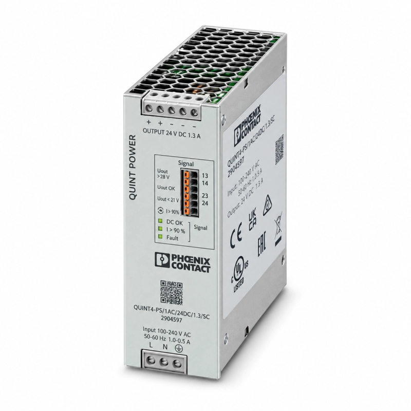Phoenix Contact QUINT4-PS/1AC/24DC/1.3/SC power supply, item 2904597