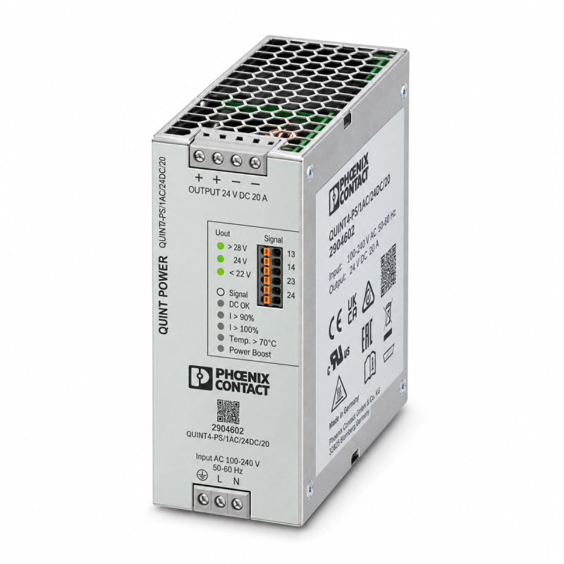 Phoenix Contact QUINT4-PS/1AC/24DC/20 power supply, item 2904602