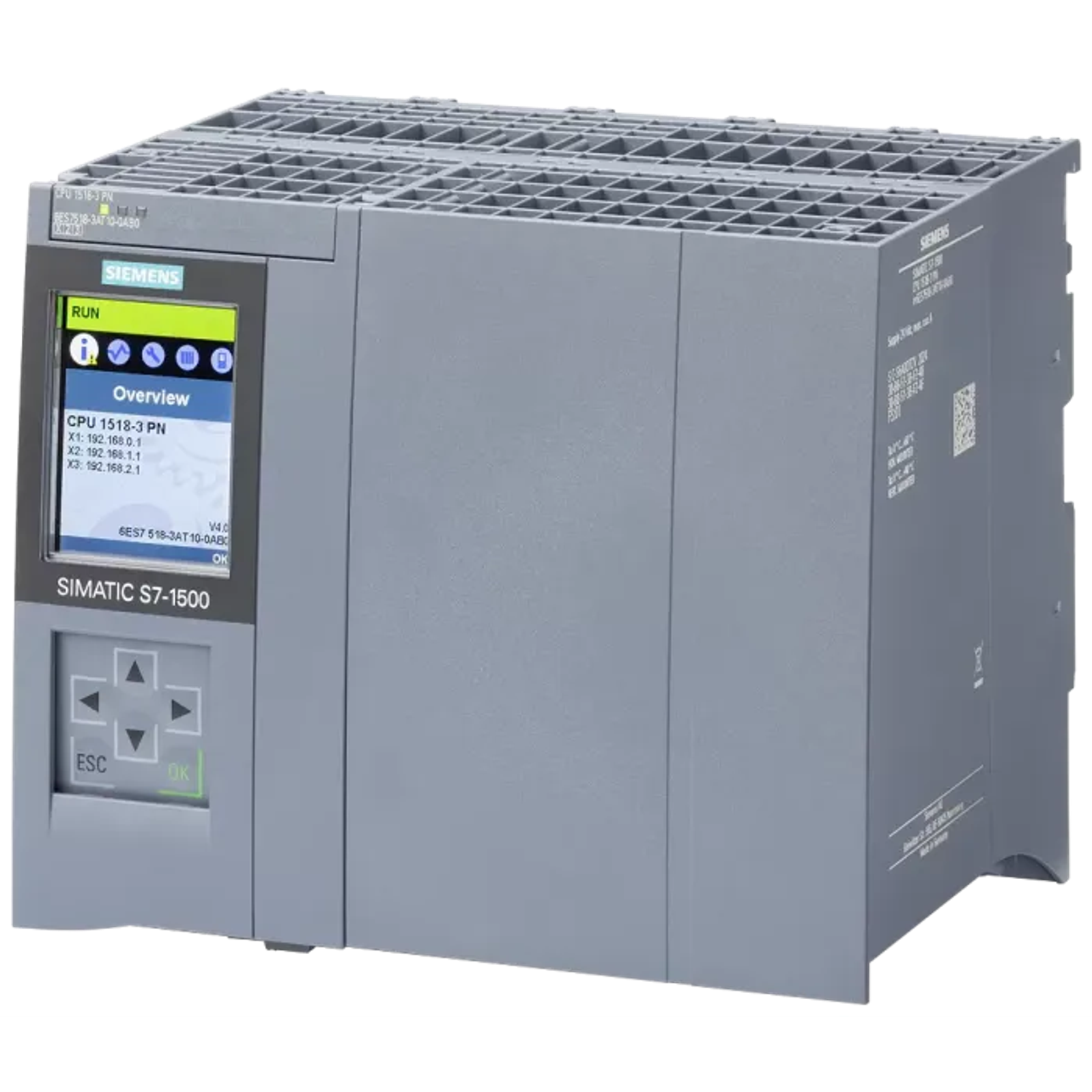 Siemens SIMATIC S7-1500 CPU 1518-3 PN 6ES7518-3AT10-0AB0 product view