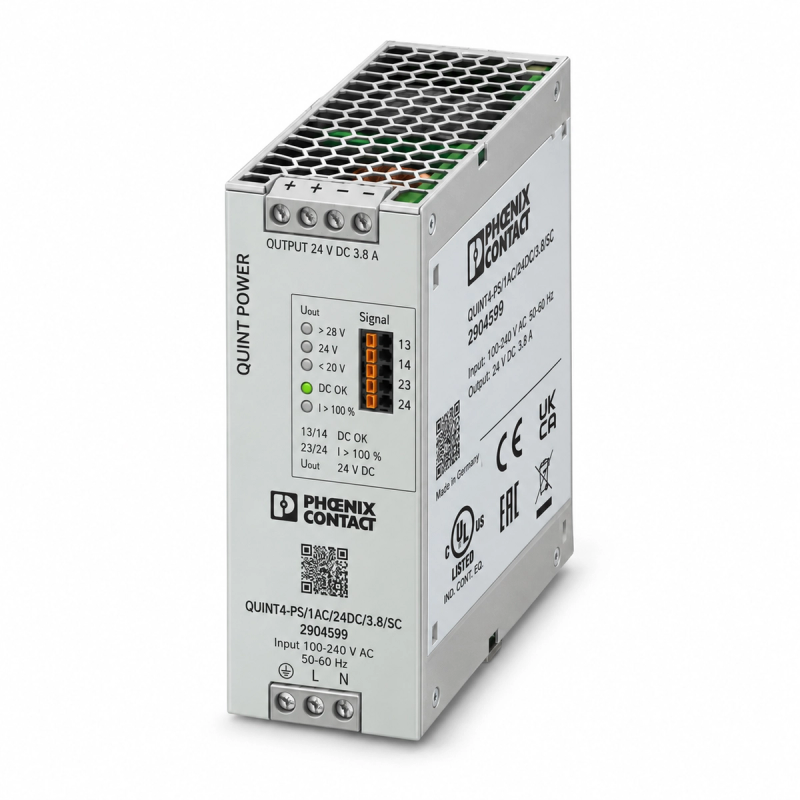 Phoenix Contact QUINT4-PS/1AC/24DC/3.8/SC power supply, item 2904599