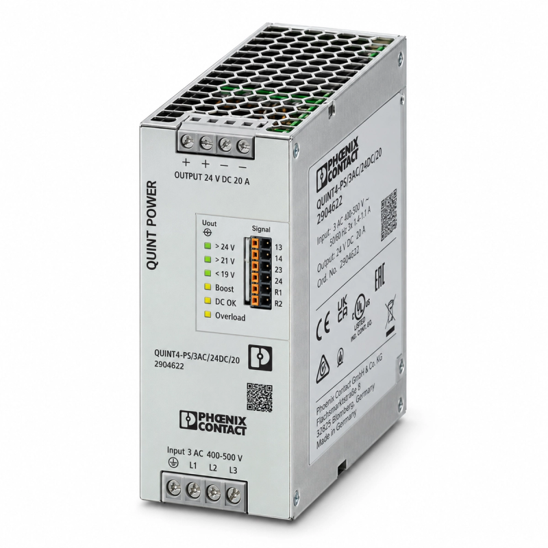 Phoenix Contact QUINT4-PS/3AC/24DC/20 power supply, item 2904622