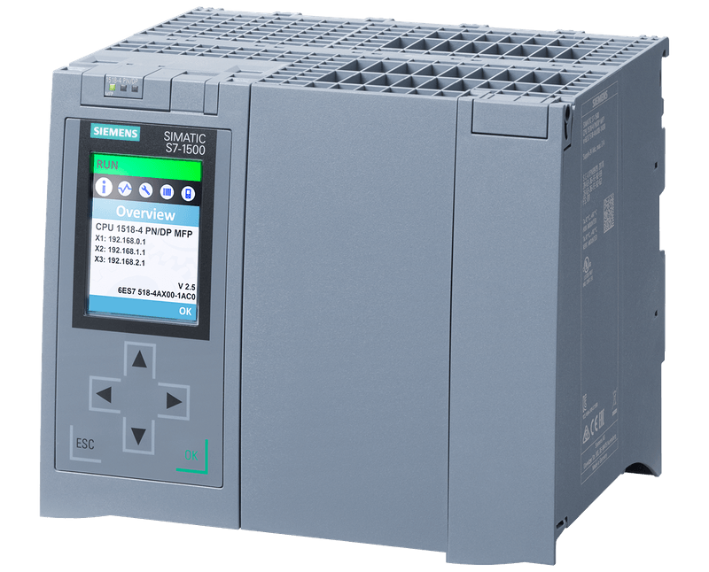 Siemens SIMATIC S7-1500 CPU 1518-4 PN/DP MFP bundle 6ES7518-4AX00-1AC0 product view