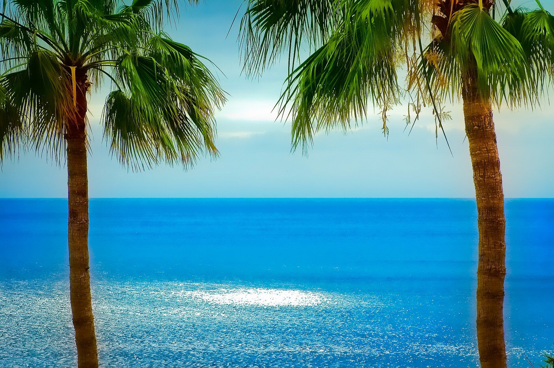 La Gomera seen across the sea from Tenerife