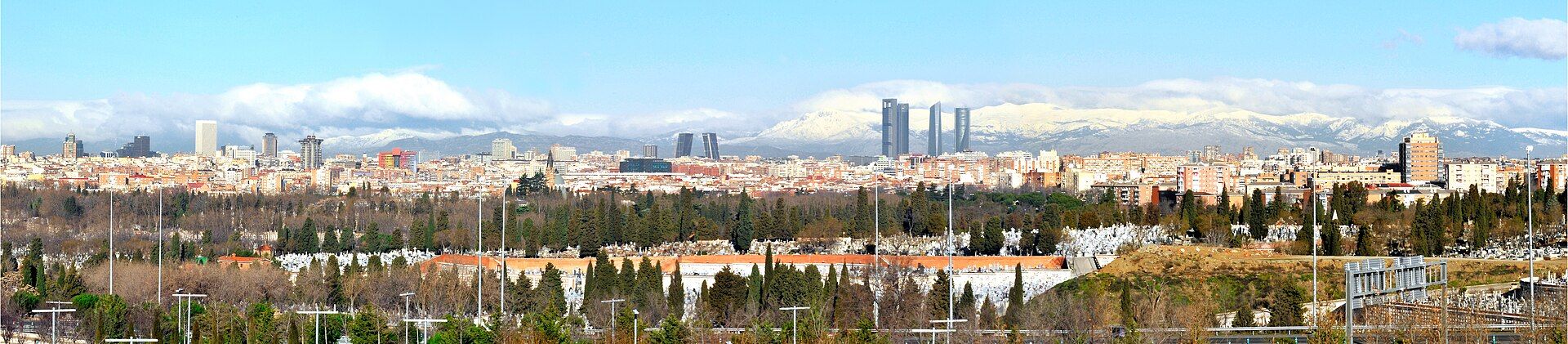 Madrid skyline panorama