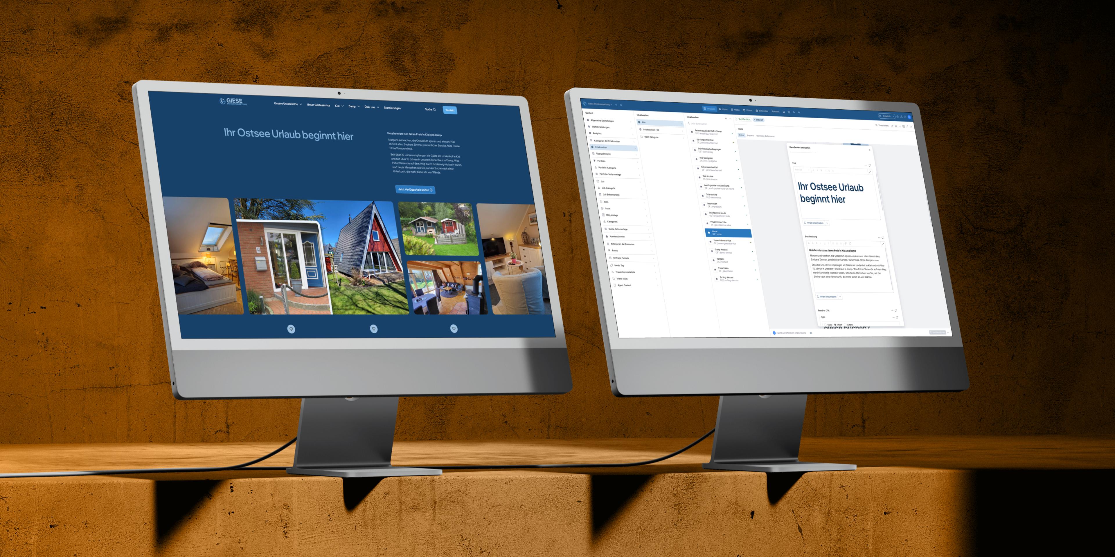 Интерфейс системы управления контентом Sanity CMS