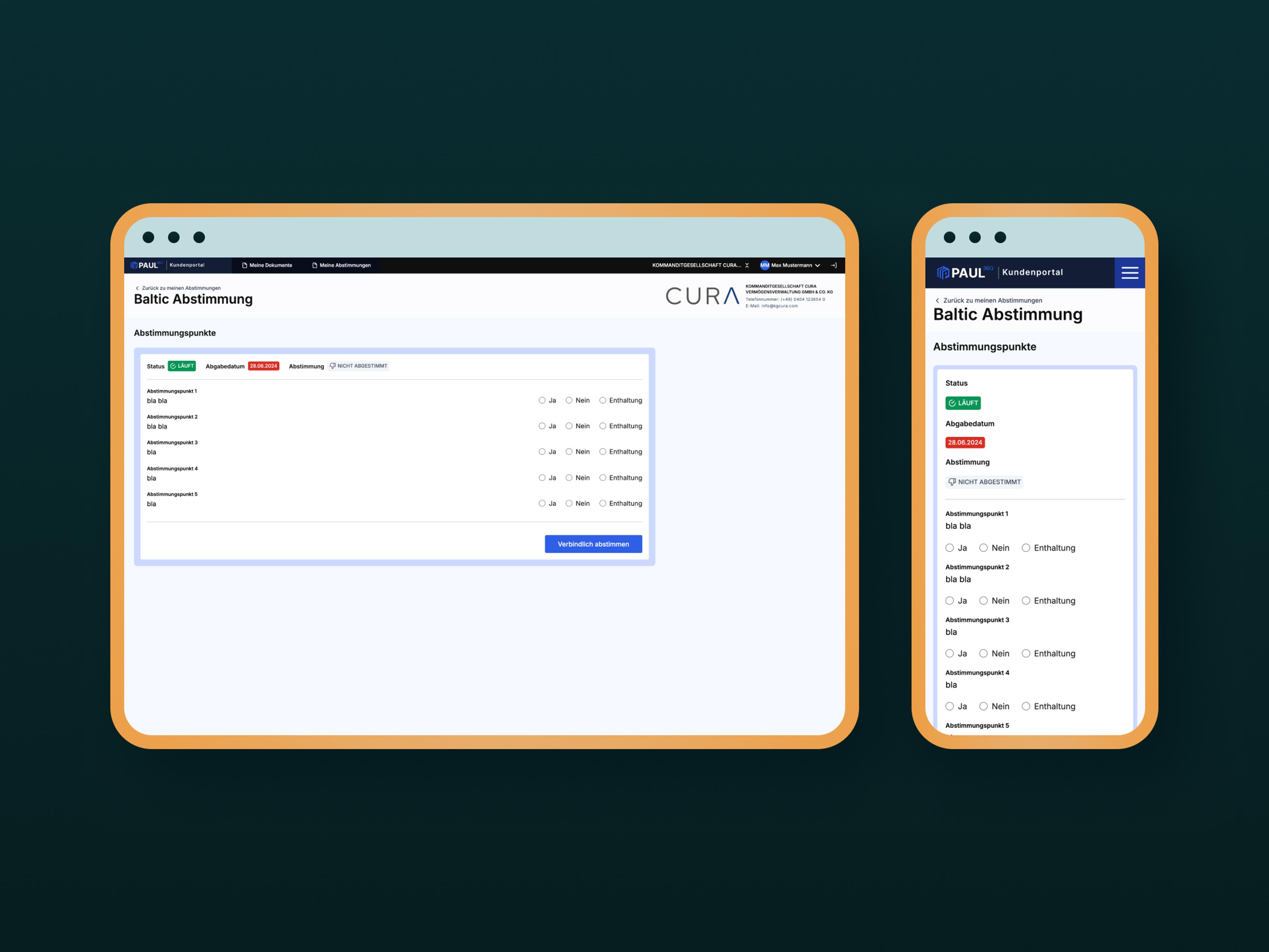 PAUL360 kundeportal - Skjerm 8