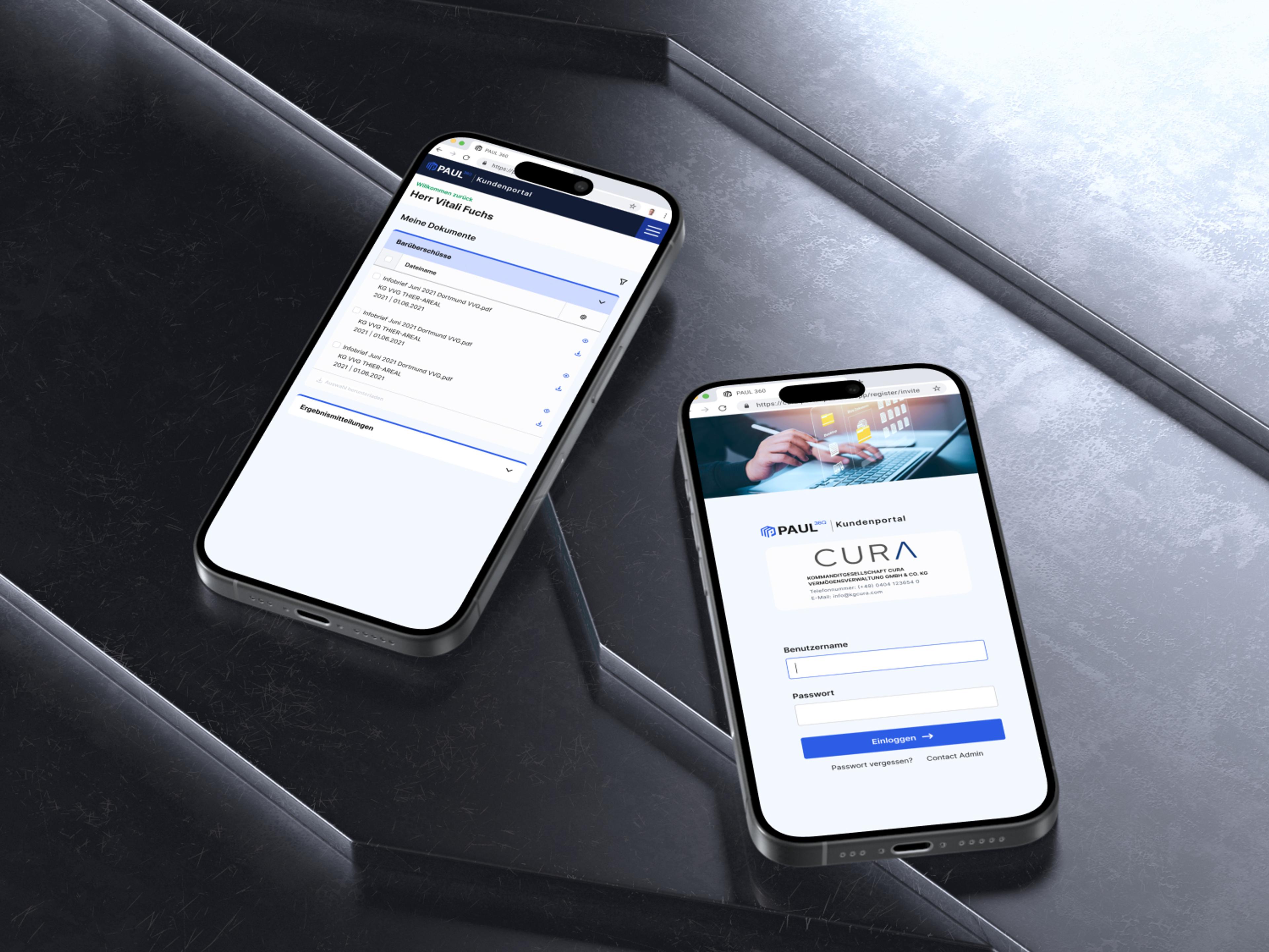 PAUL360 Kundeportal Skjerm svart 3