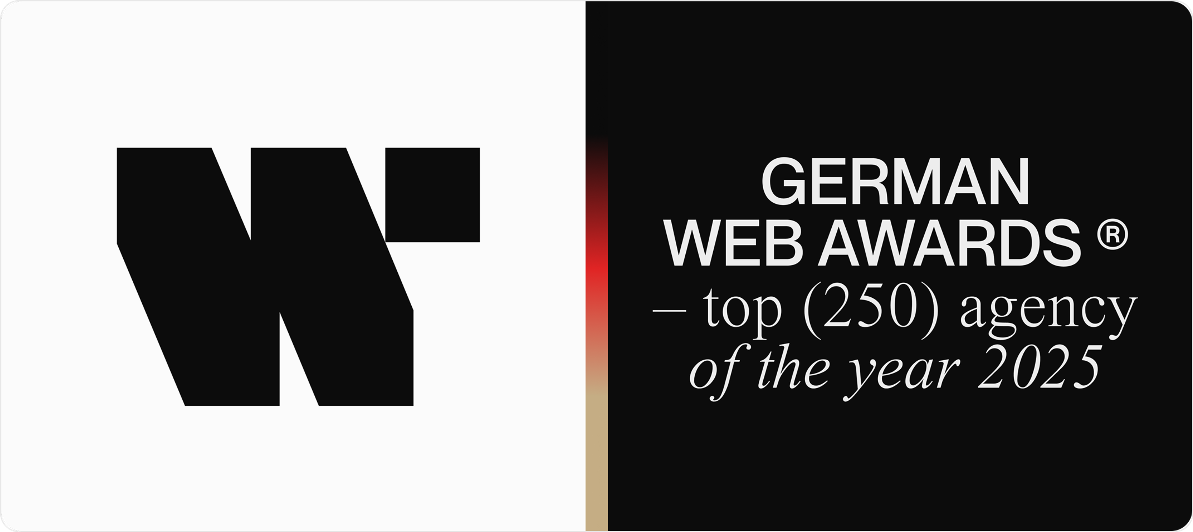 Evelan ist der Preisträger des German Web Awards ® – 2025