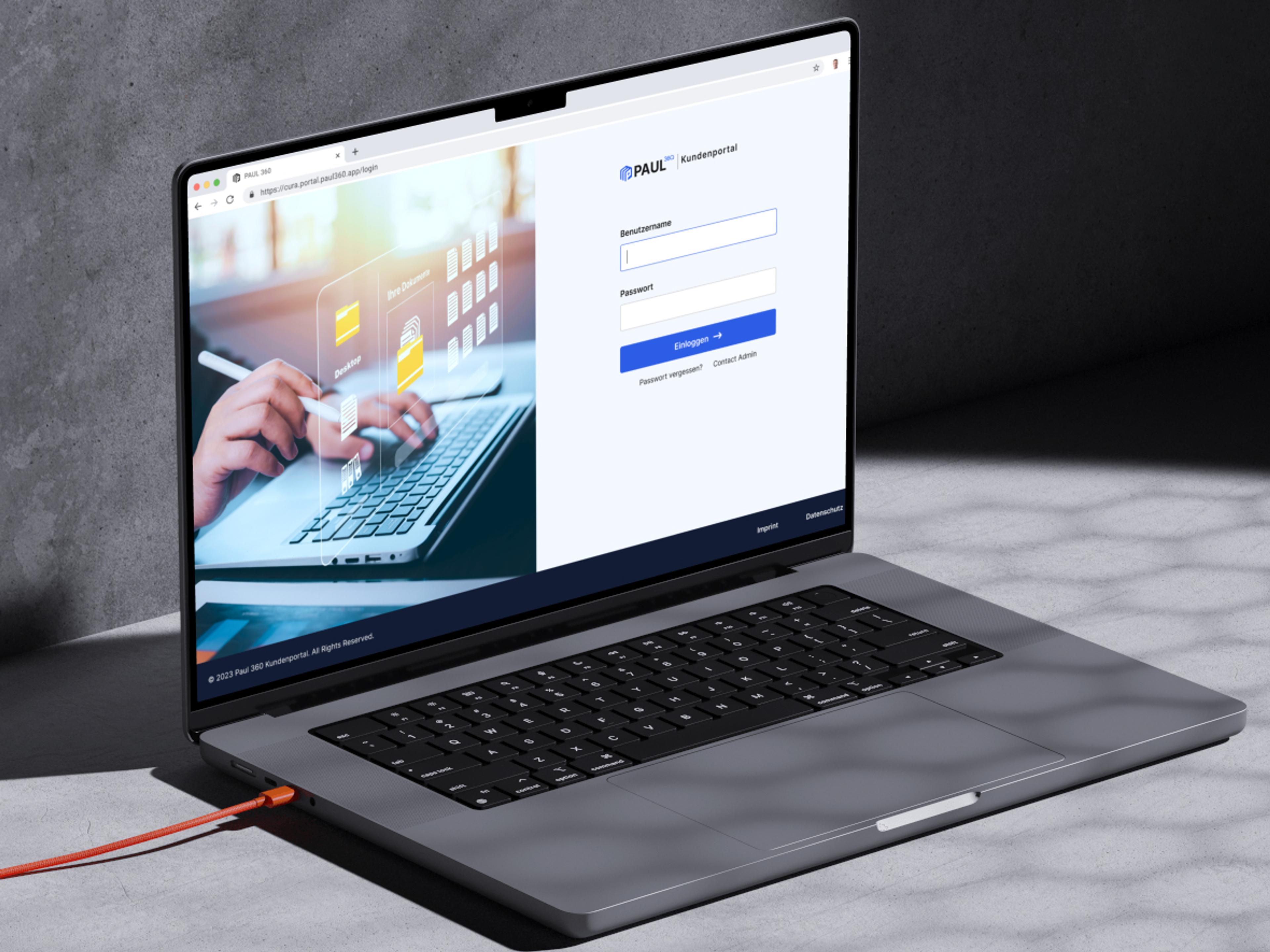 PAUL360 Kundeportal Skjerm svart 1