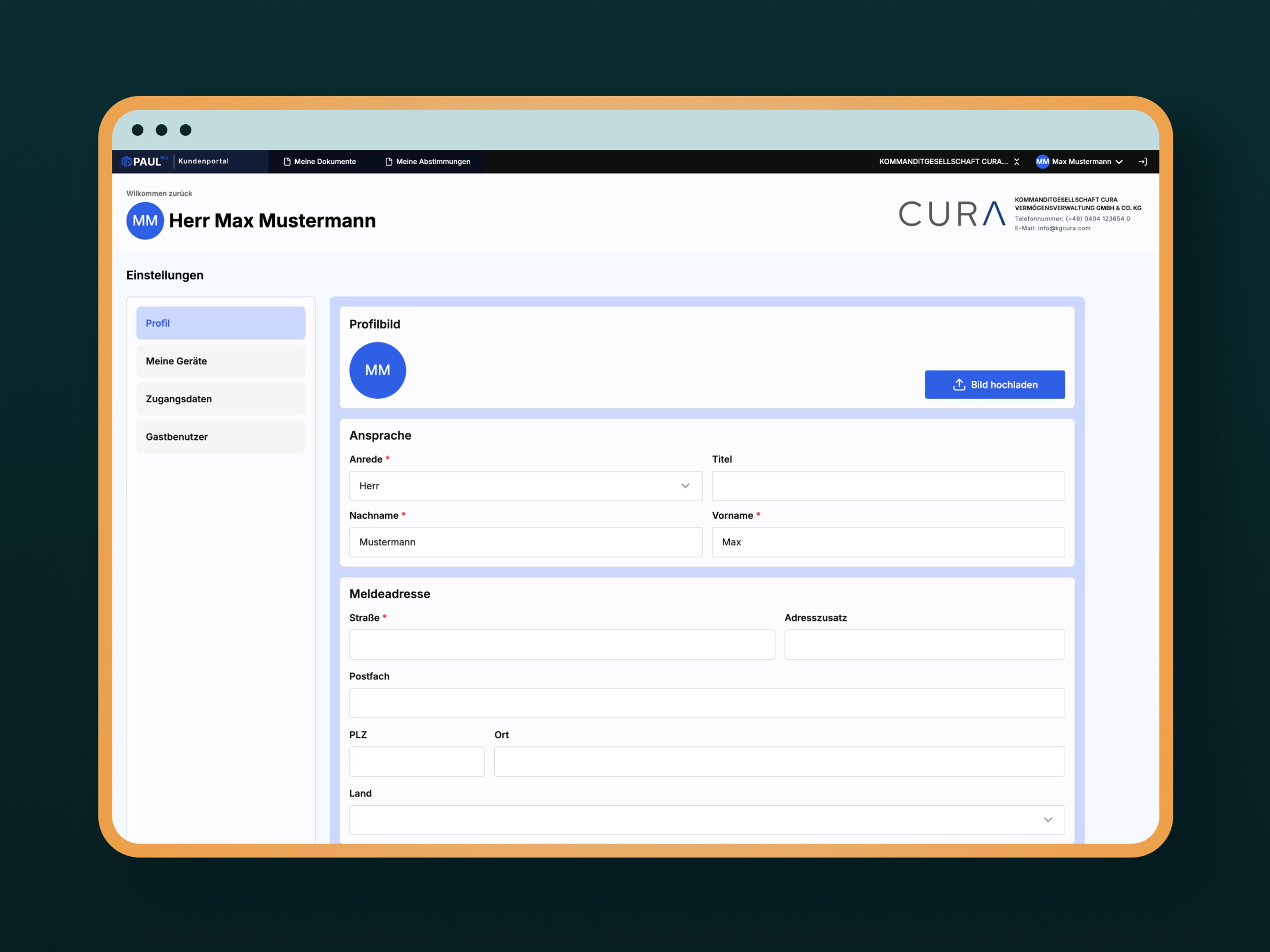 PAUL360 kundeportal - Skjerm 3
