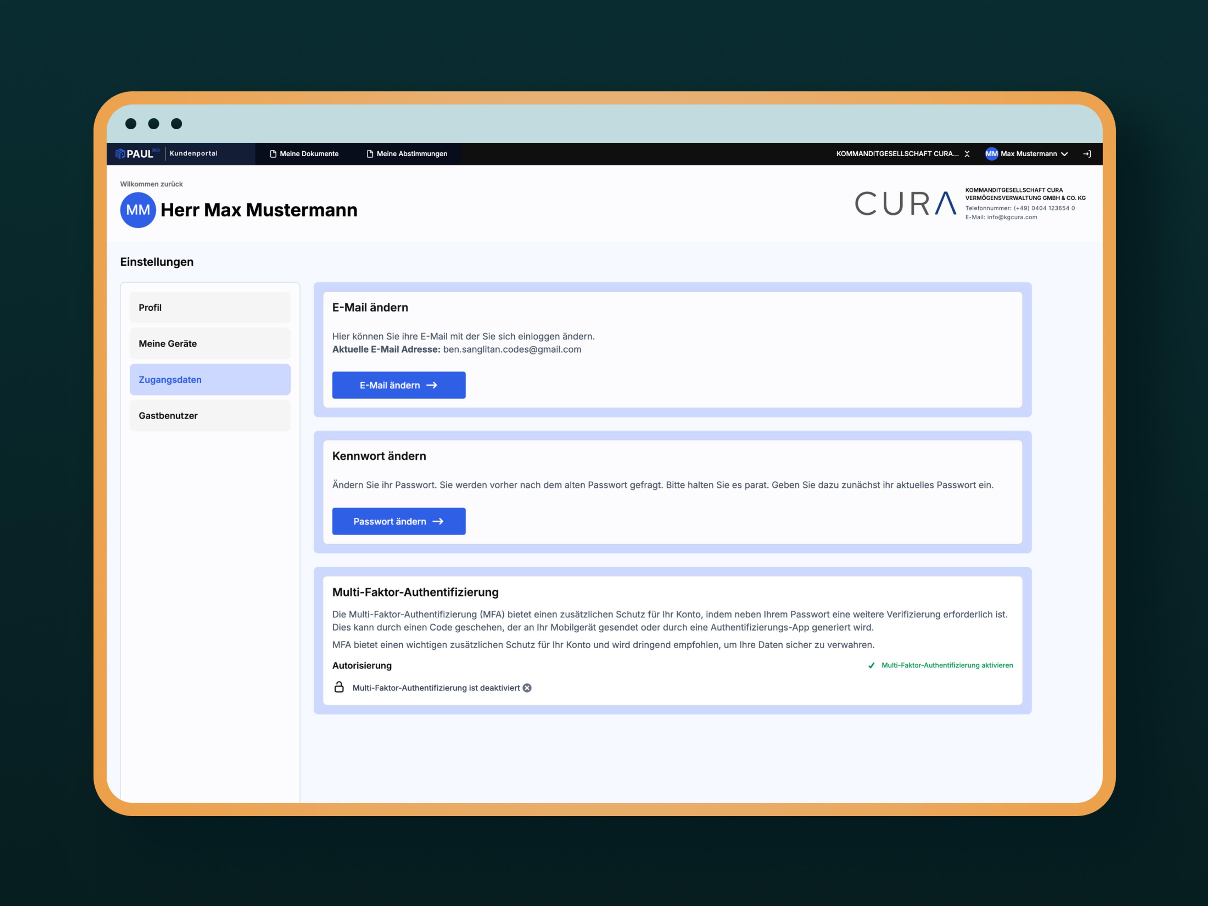 PAUL360 kundeportal, skjermbilde 6