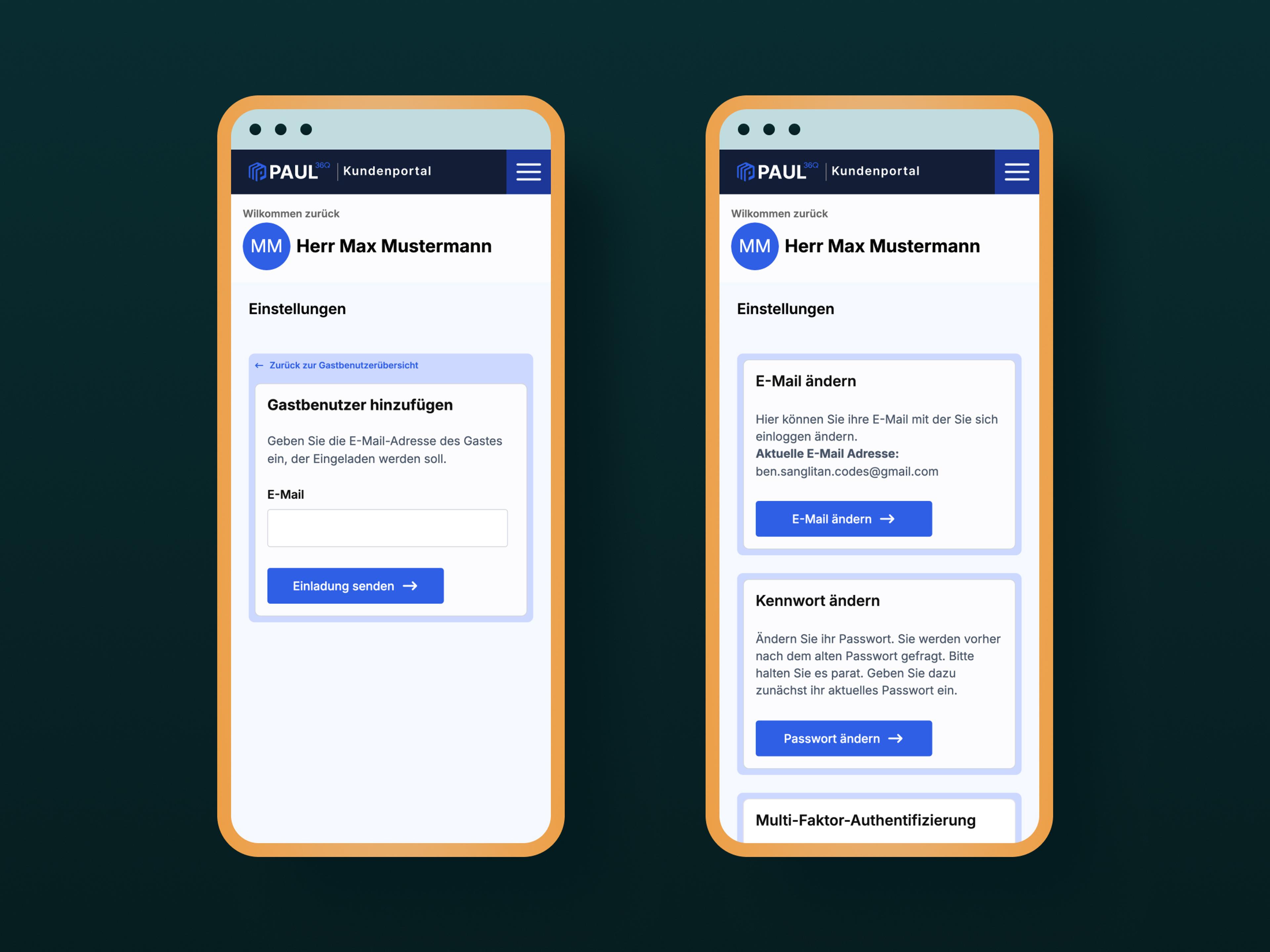 PAUL360 kundeportal - Skjerm 12