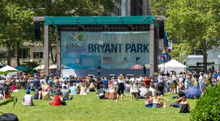 Broadway in the Park concert in Bryant Park