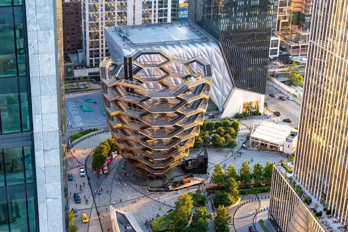 vessel hudson yards aus der vogelperspektive