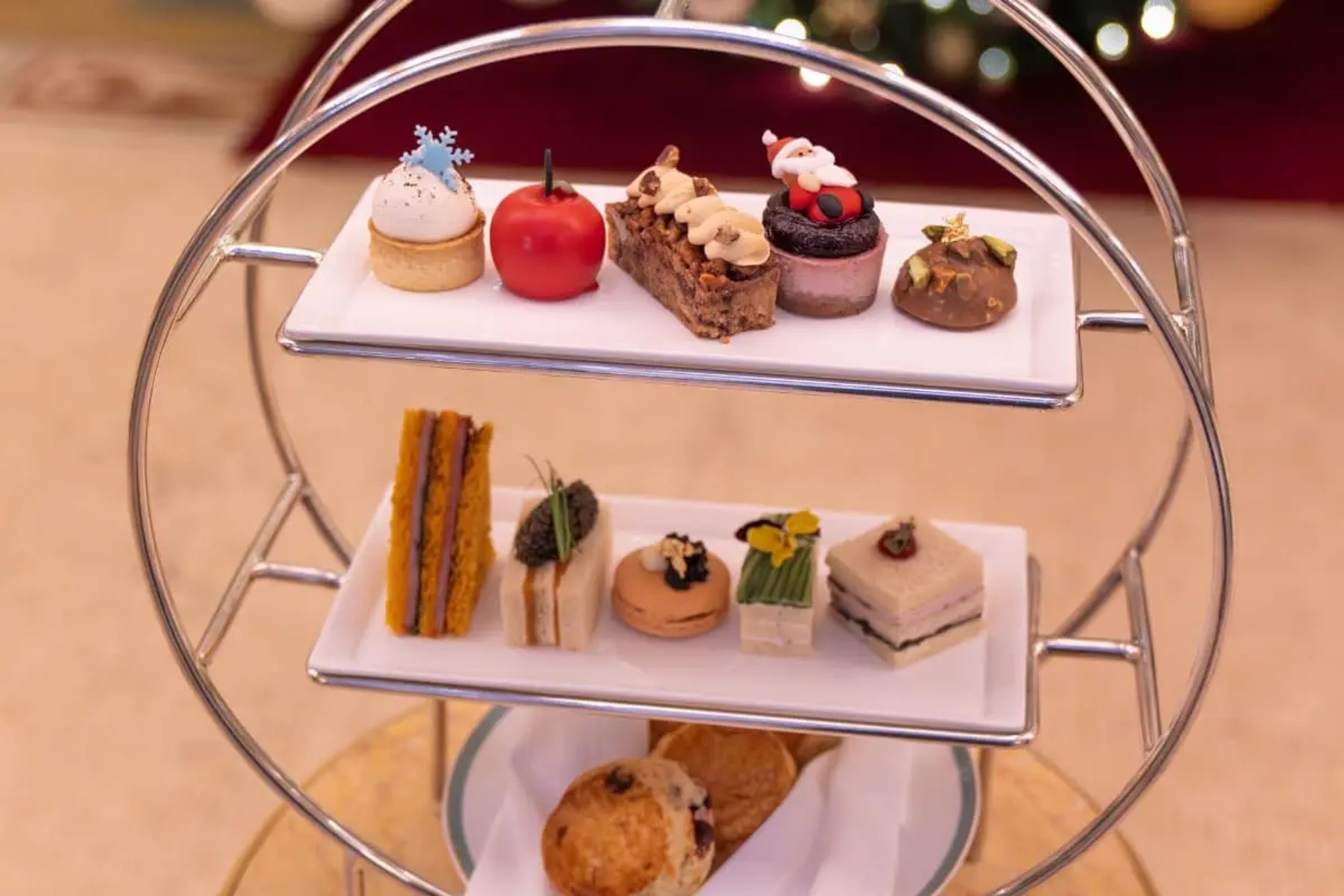 Afternoon Tea bites at the Plaza Hotel