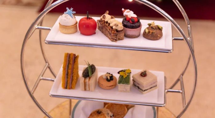 Afternoon Tea bites at the Plaza Hotel
