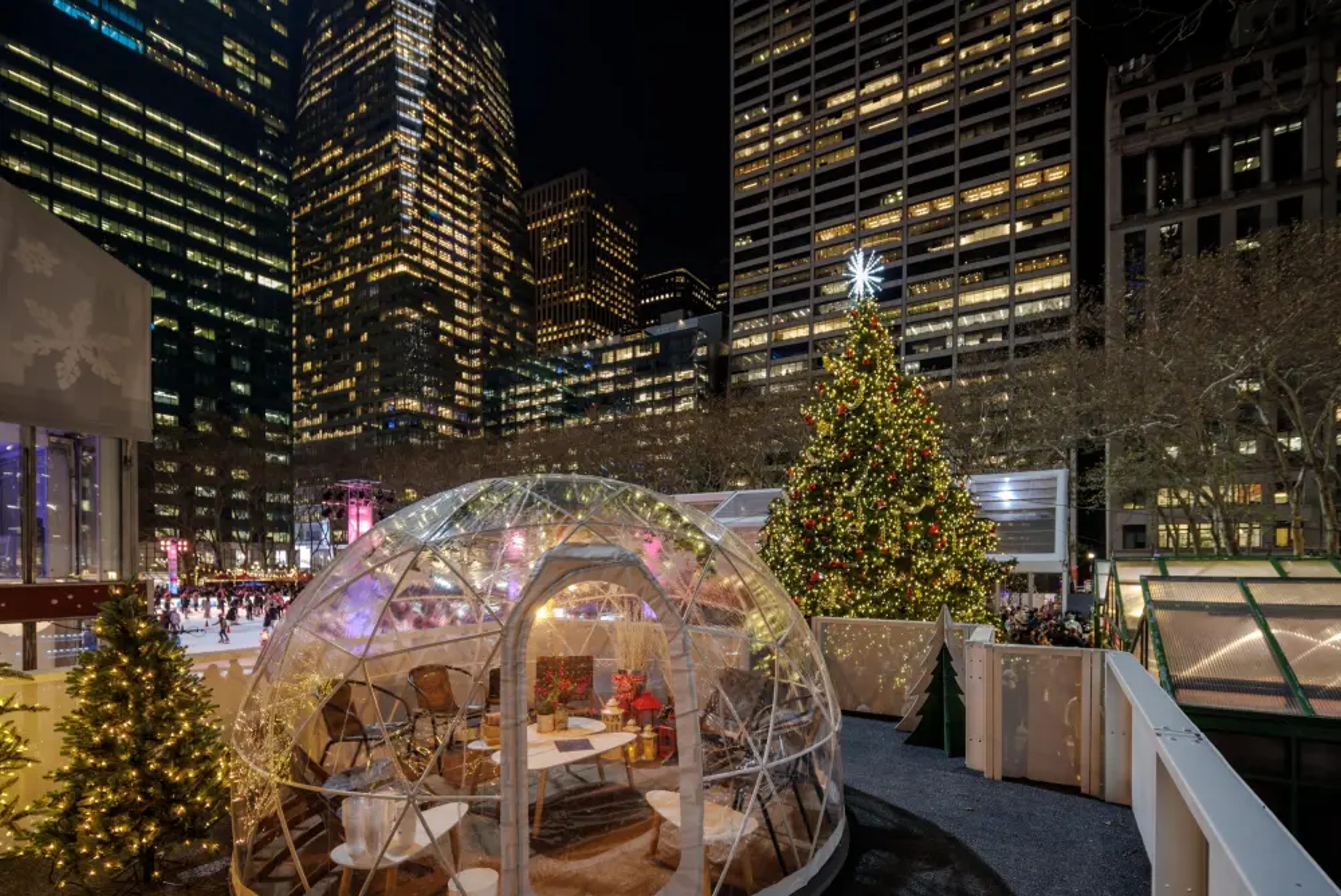 Cozy Igloos im Bryant Park