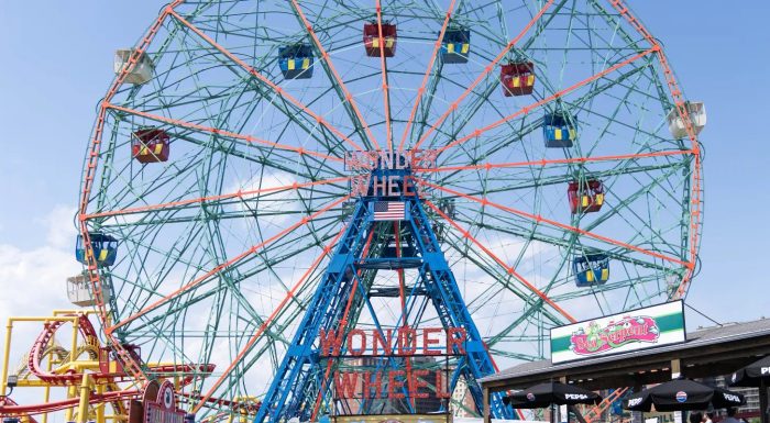 Coney Island Wonder Wheel im Sommer