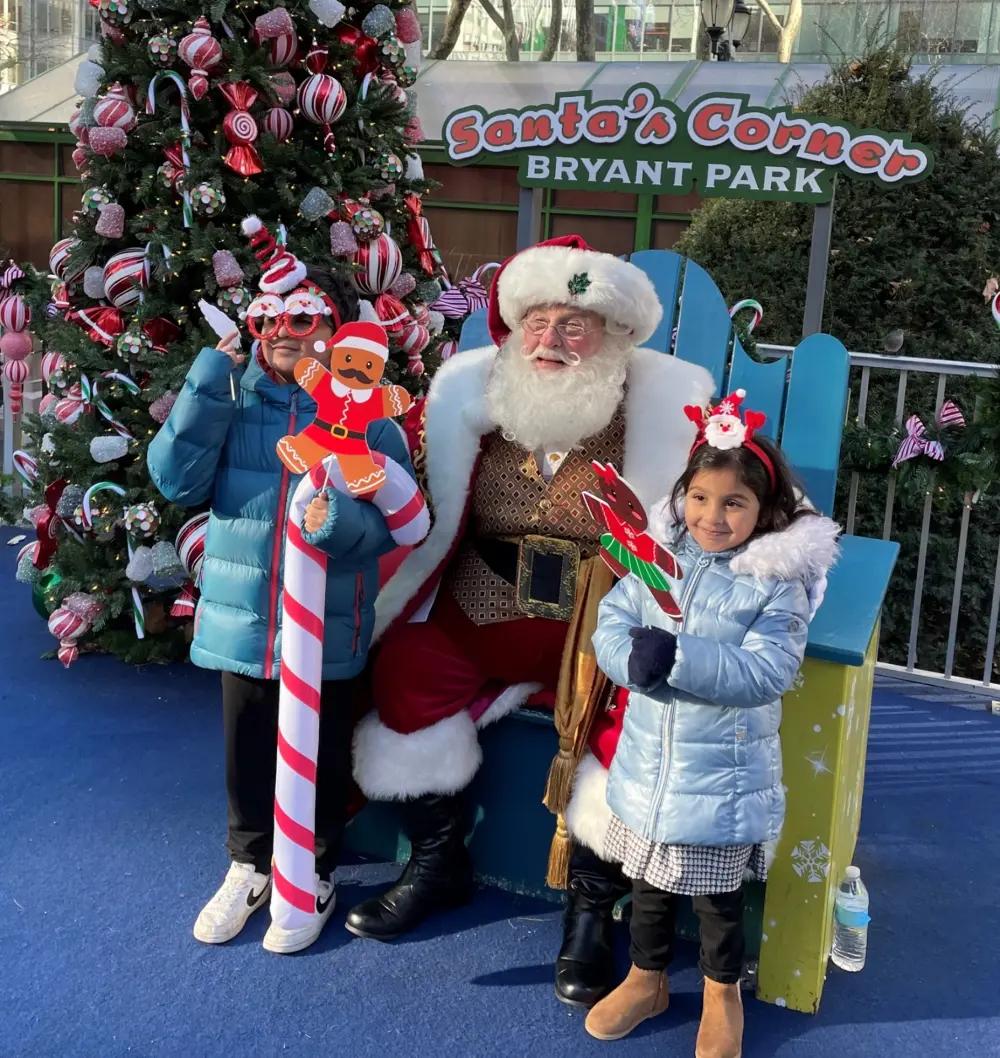 Santa’s Corner im Bryant Park