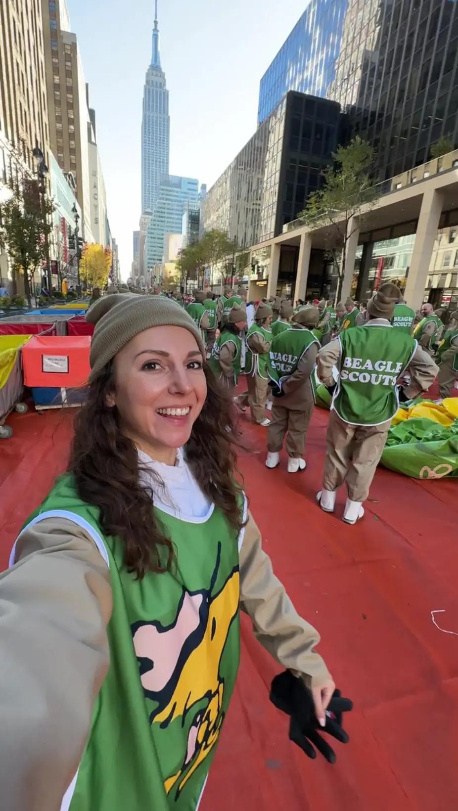 Maureen in der Thanksgiving Day Parade