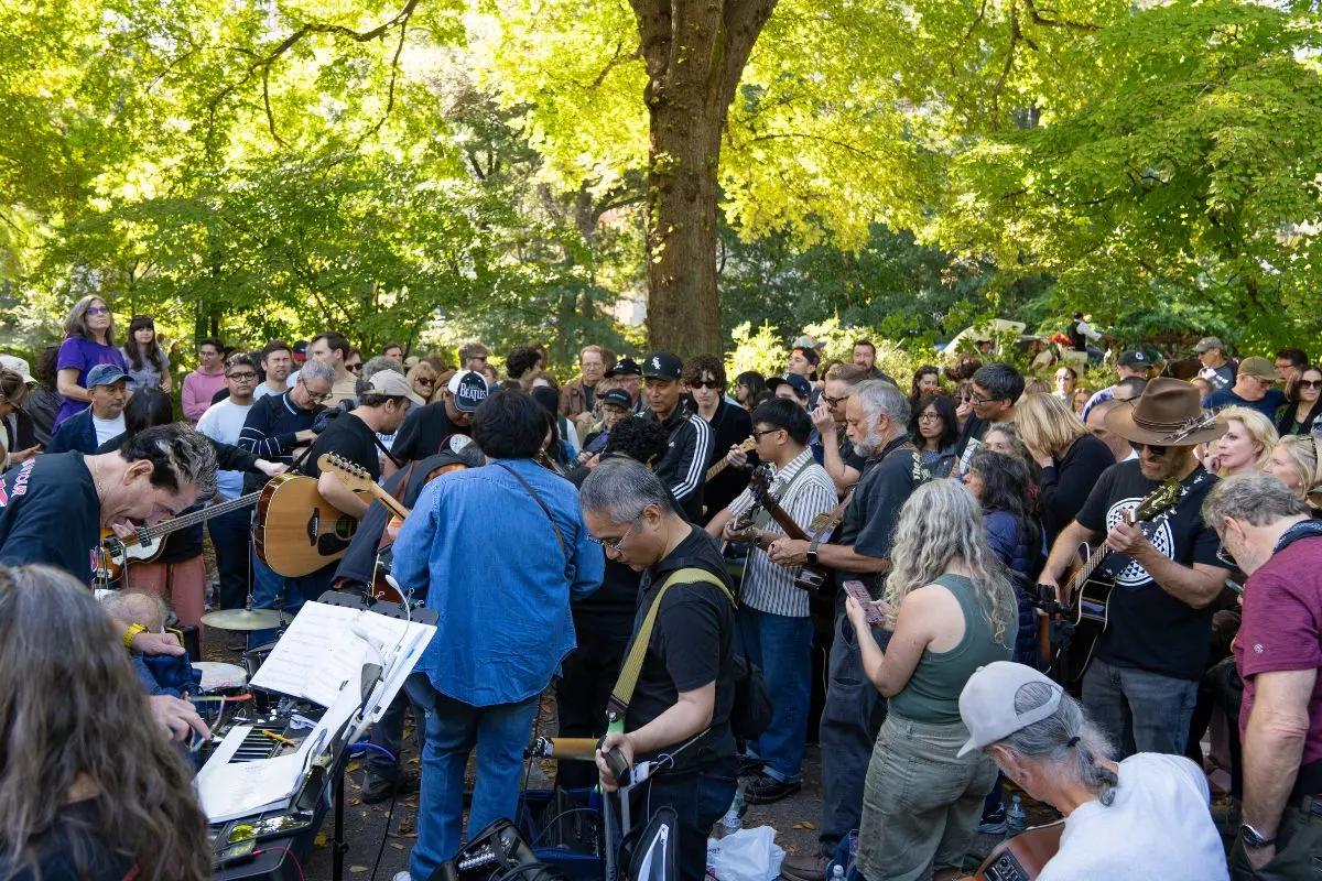 John Lennons Geburtstag im Central Park