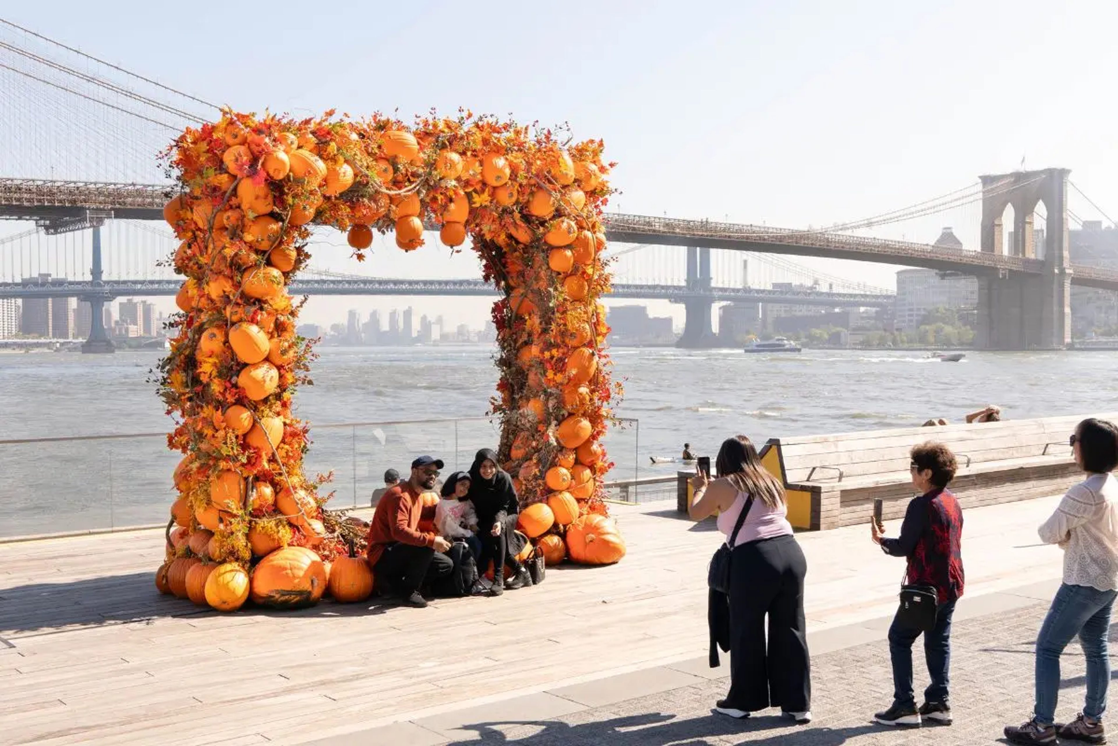 Pier 17 Pumpkin Arch