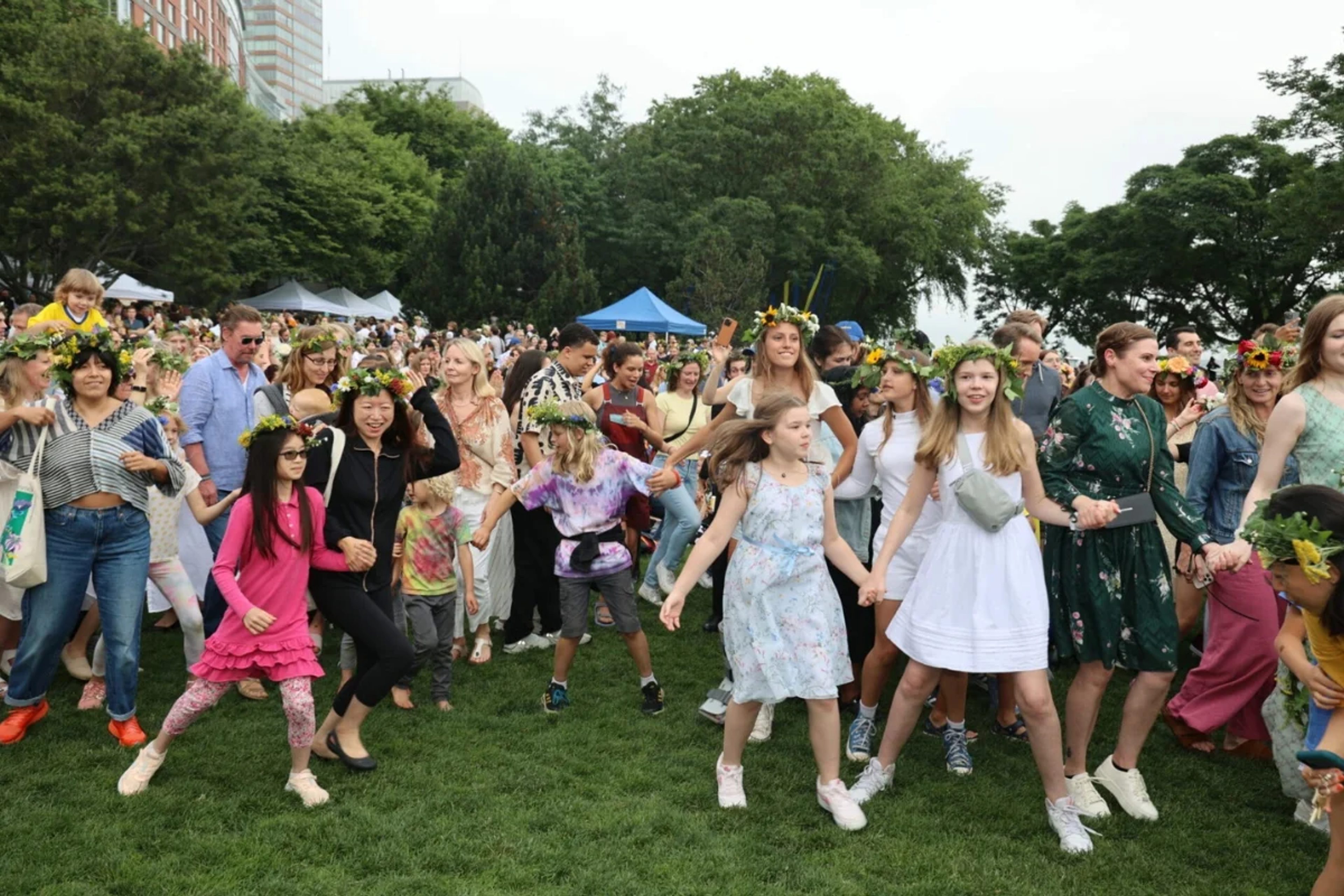 Swedish Midsummer celebration in Rockefeller Park